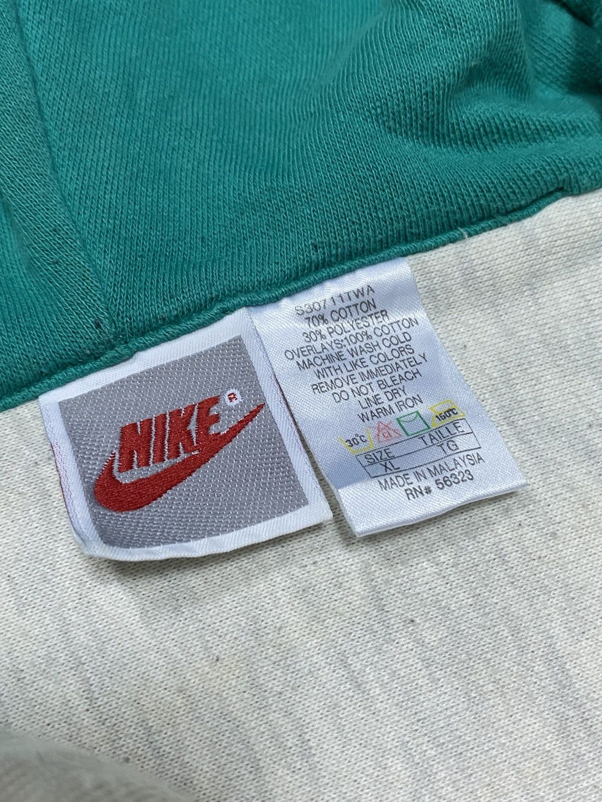 Nike Nike RARE 80s vintage big logo spell out hoodie Size US XL / EU 56 / 4 - 9 Thumbnail