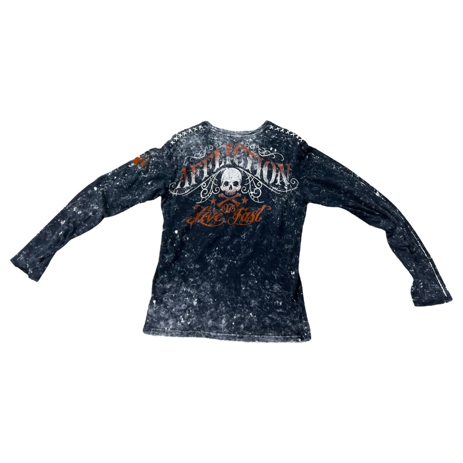 Affliction Grey Afflictions Long Sleeve Size S / US 4 / IT 40 - 2 Thumbnail
