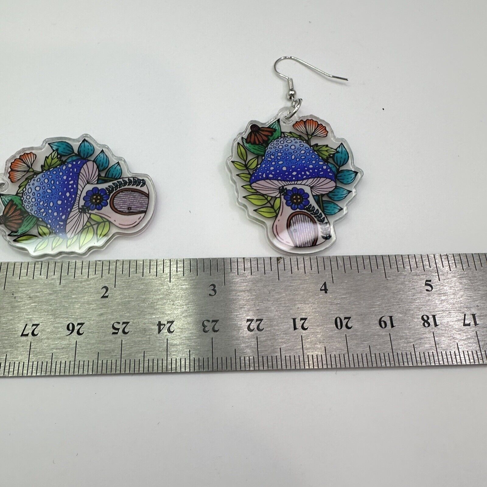 Other Mushrooms Fairy House Hook Earrings New BOHO Enchantd Hippie Size ONE SIZE - 3 Thumbnail