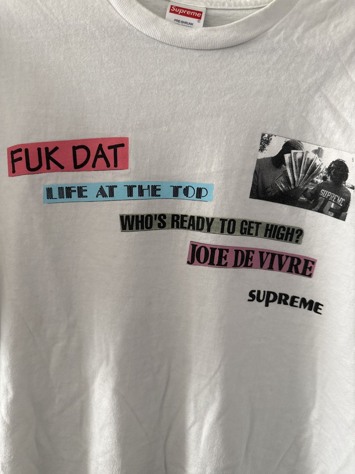 Supreme Supreme Joie De Vivre Tee Size US XL / EU 56 / 4 - 3 Thumbnail
