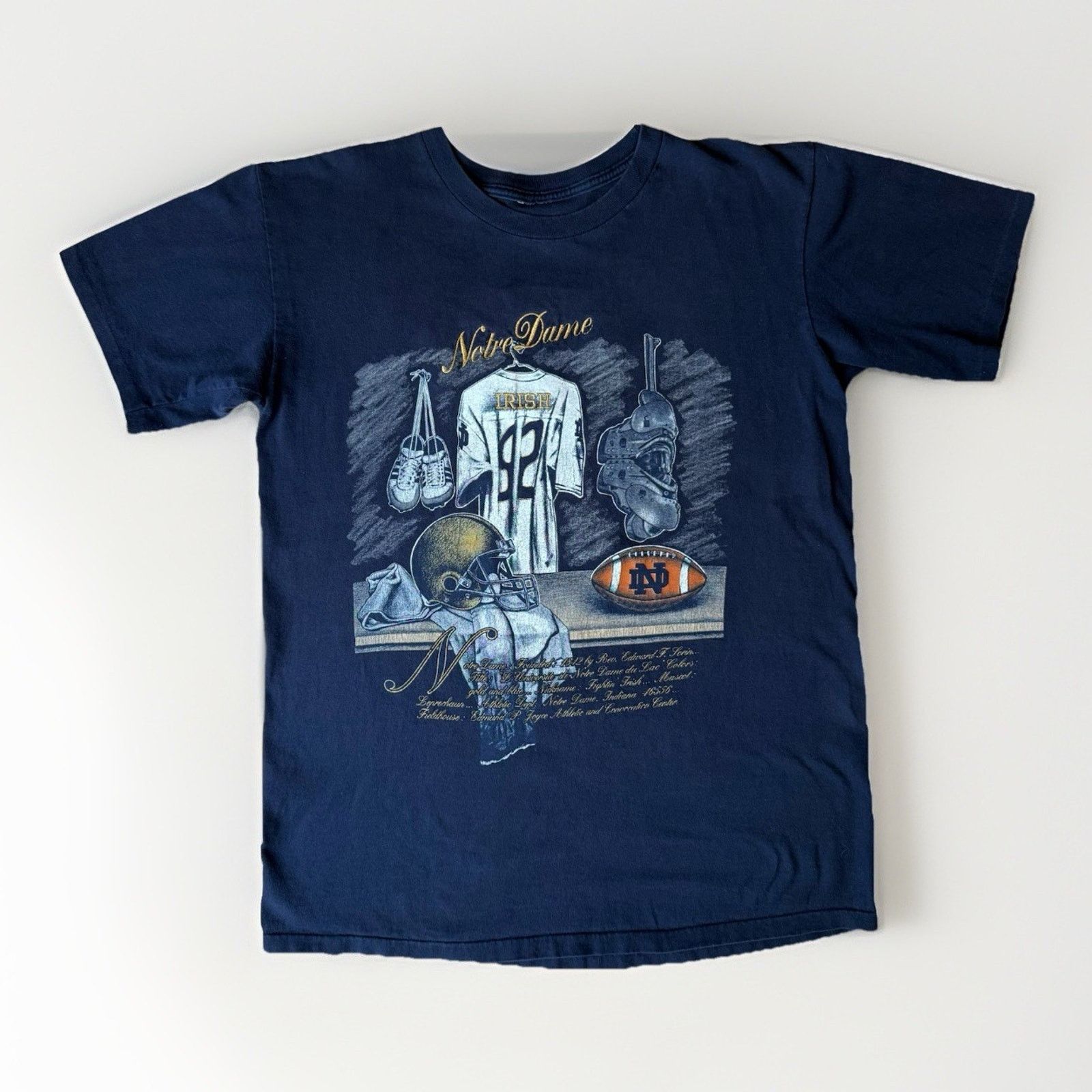Nutmeg Vintage Notre Dame Fighting Irish Shirt L Navy 90s Nutmeg Size US L / EU 52-54 / 3 - 1 Thumbnail