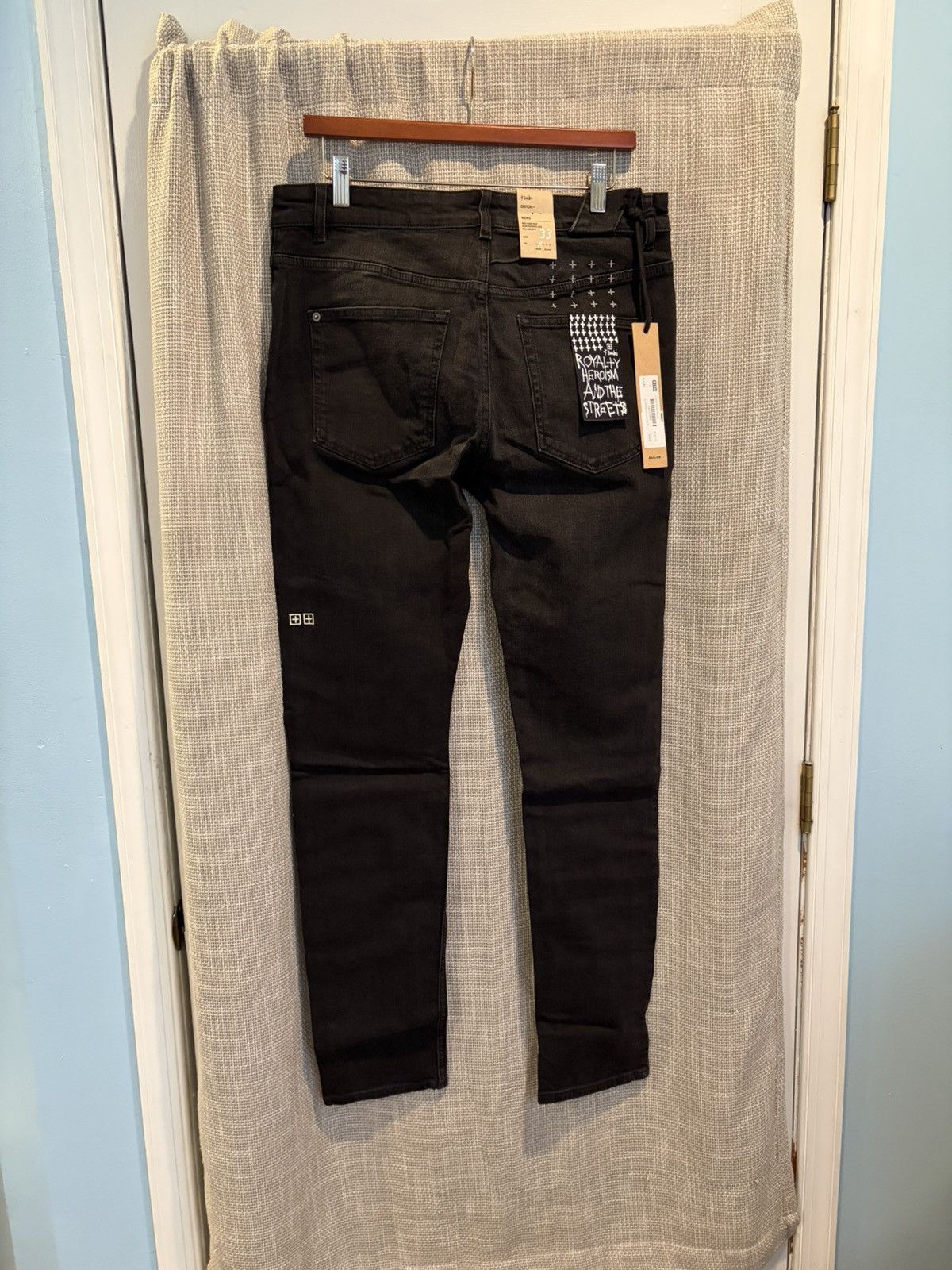 Ksubi Ksubi Kith Chitch Black Krow Slim Fit Black Denim Jeans New Size US 33 - 2 Thumbnail