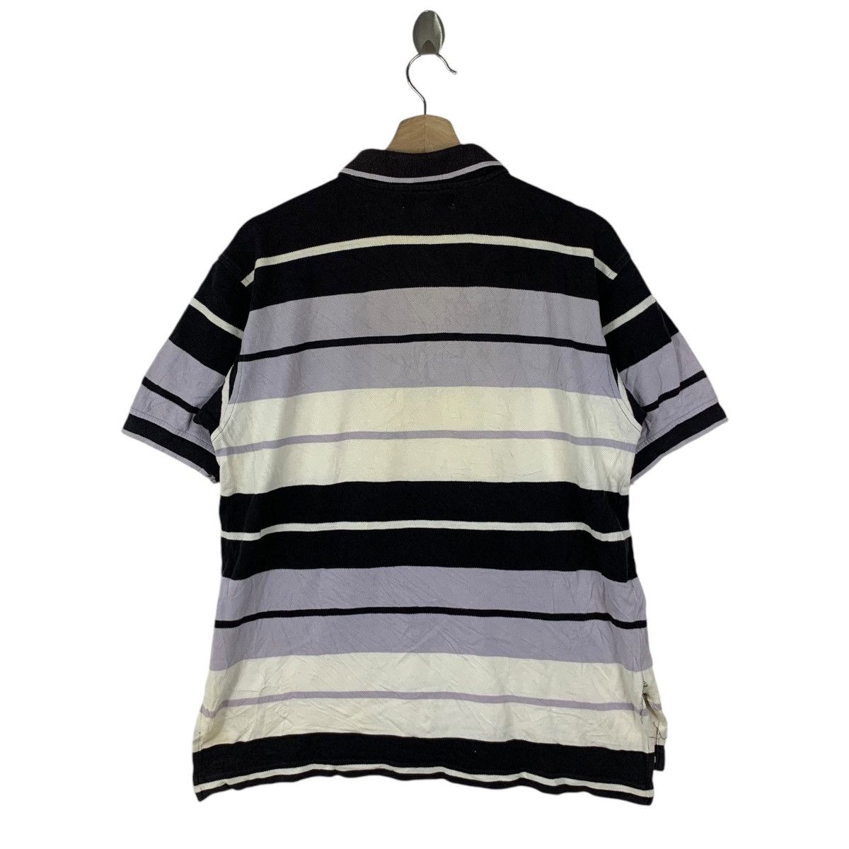 Yves Saint Laurent Vintage YSL SAINT LAUREN LARIS Striped Polo Tee Shirt Size US L / EU 52-54 / 3 - 5 Thumbnail