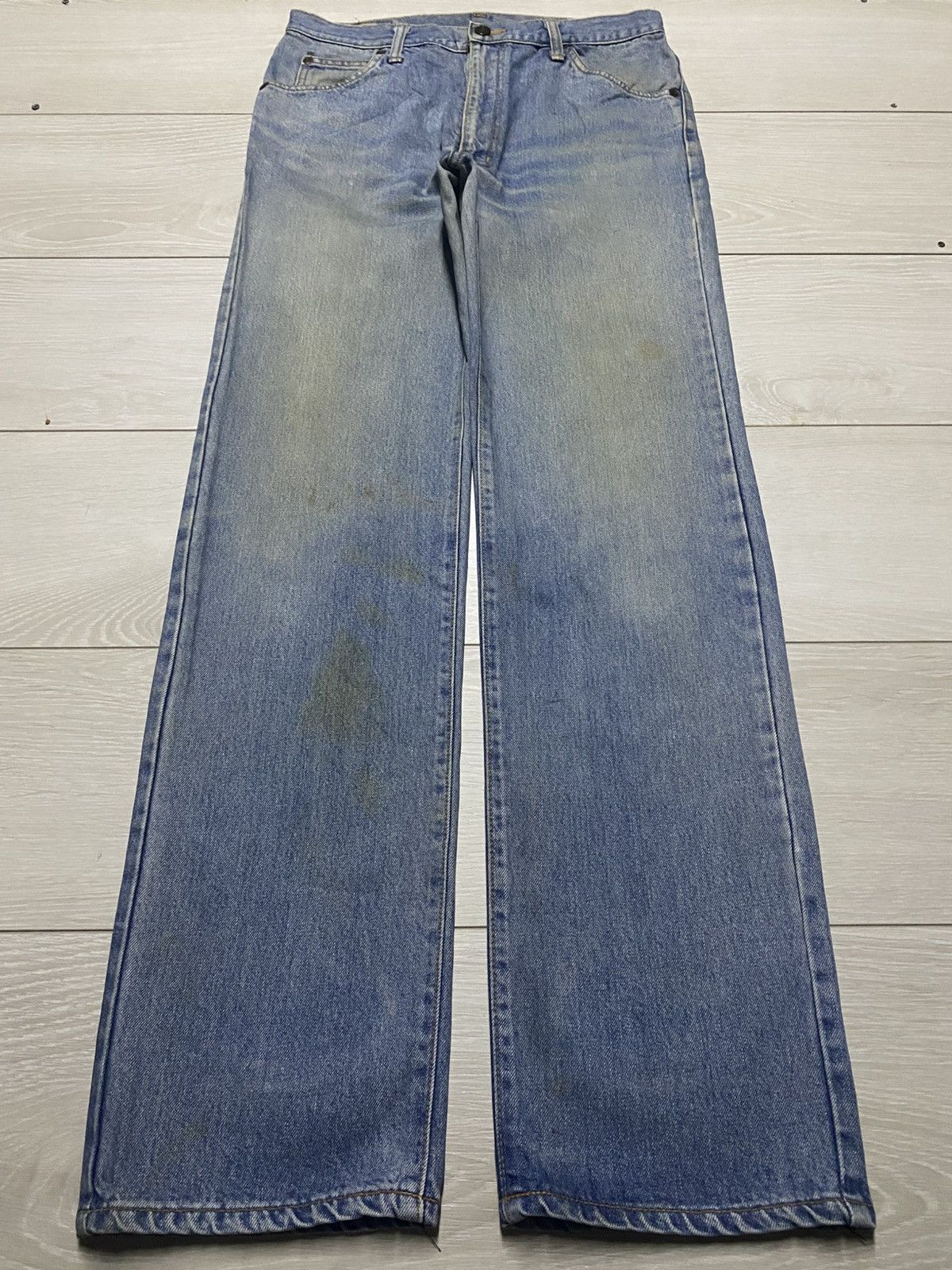 Edwin Vintage Edwin 1057 90s Grunge Distressed Loose Jeans Size US 30 / EU 46 - 1 Thumbnail