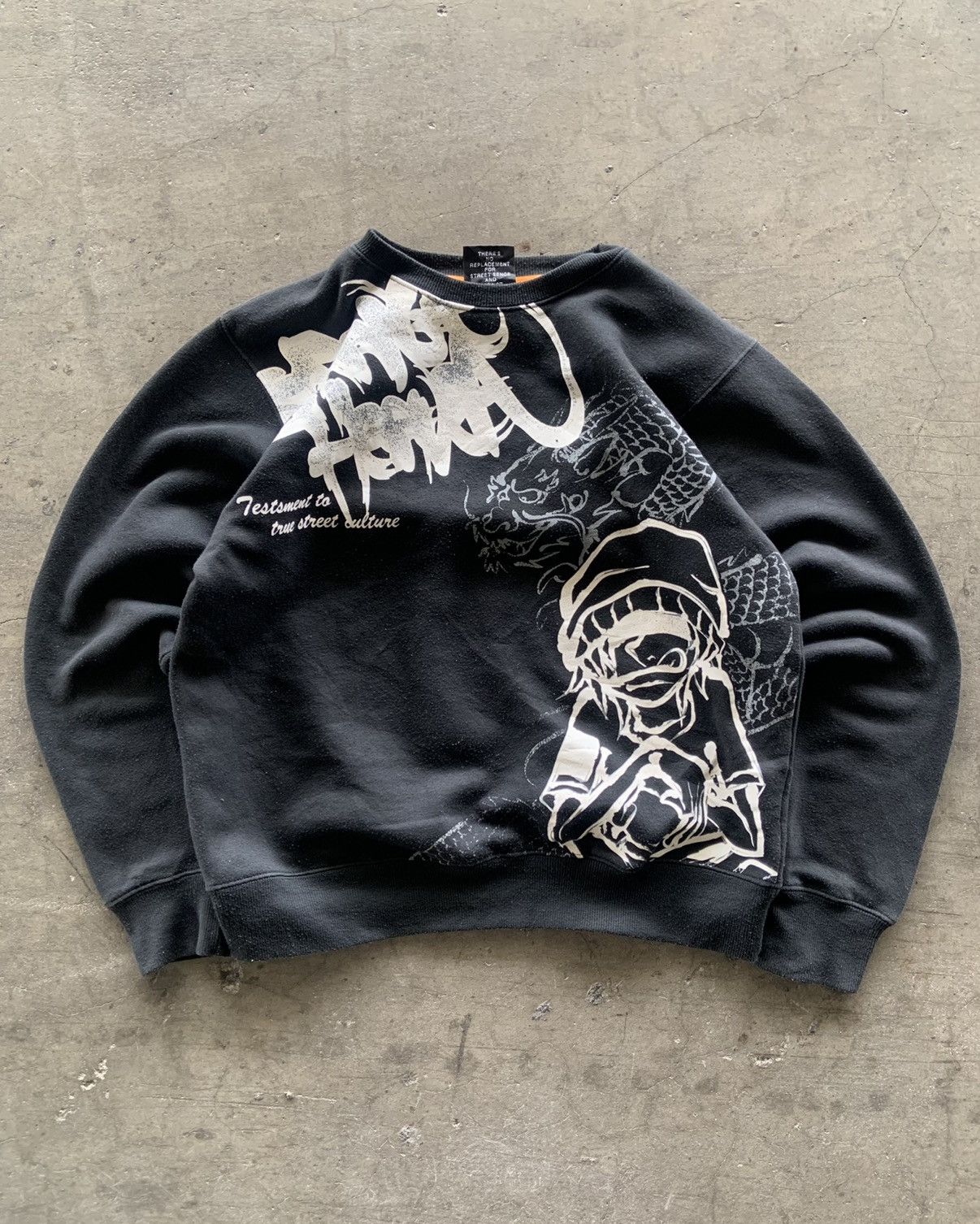 Japanese Brand 2000s Strange Heaven Jnco Joker Style Dragon Rap Crewneck Size US M / EU 48-50 / 2 - 1 Thumbnail
