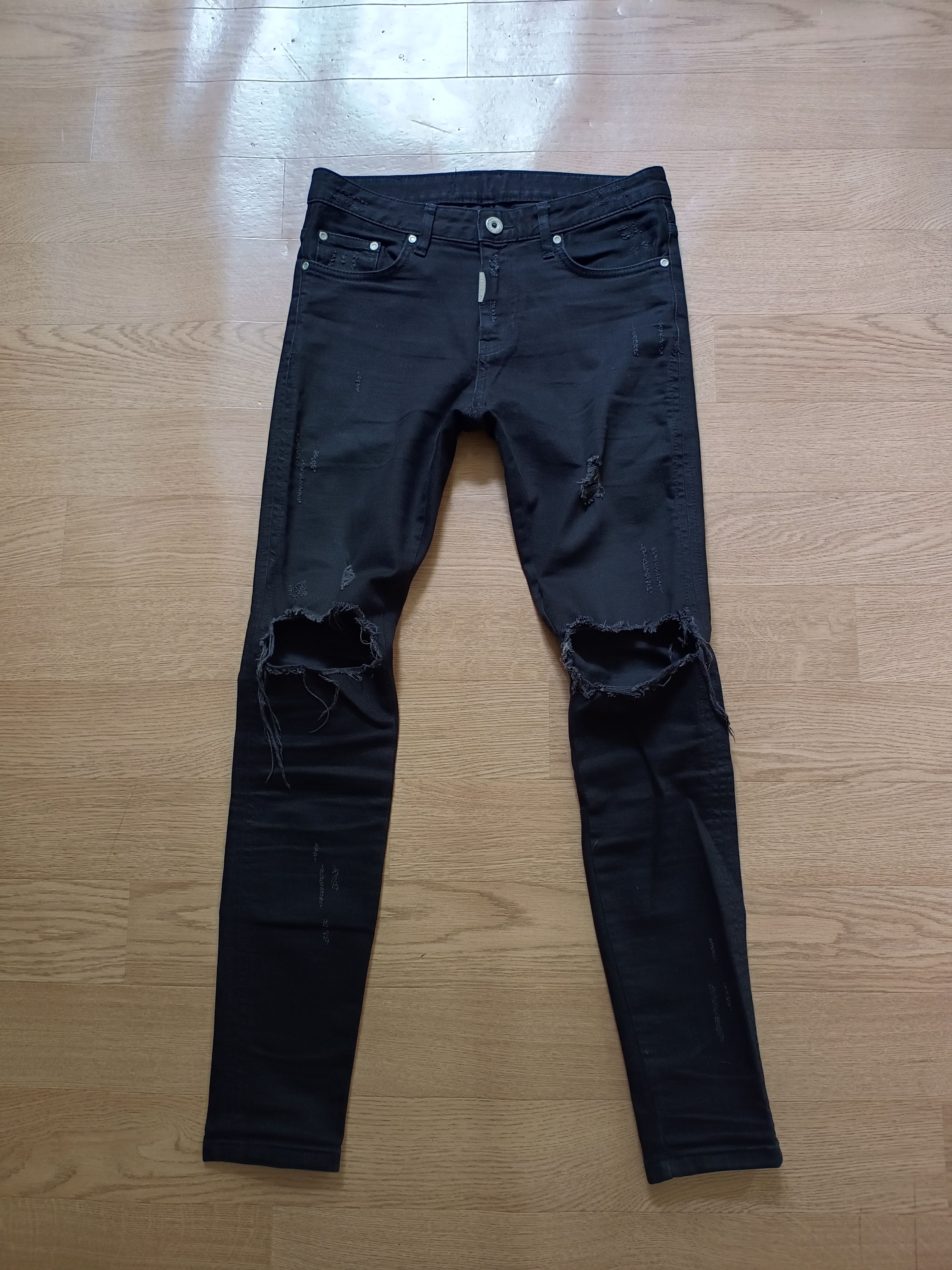 Represent Black Destroyer Denim 30