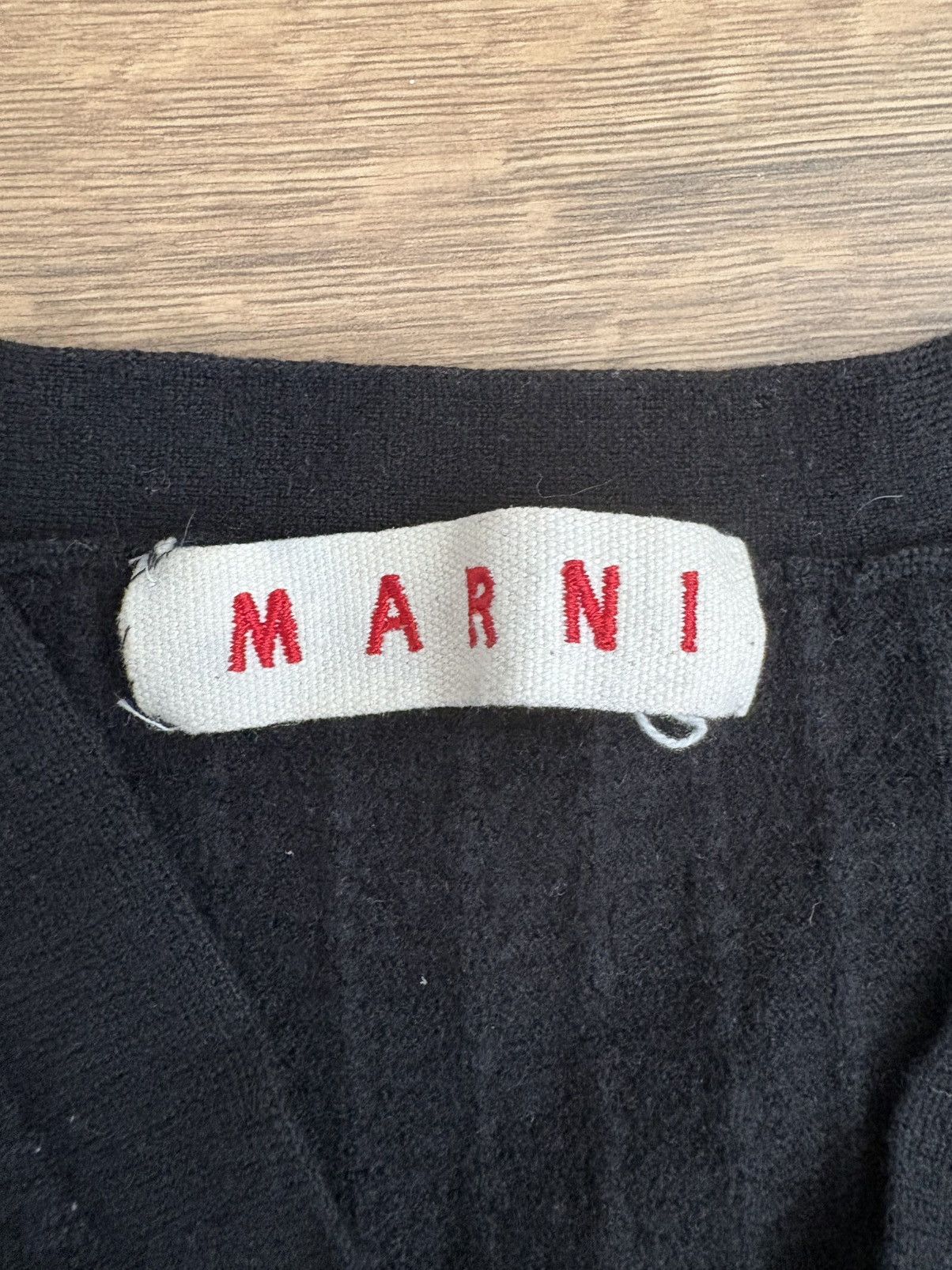 Marni Marni Cropped Wool Cardigan / Made in Italy /Designer Size M / US 6-8 / IT 42-44 - 6 Thumbnail