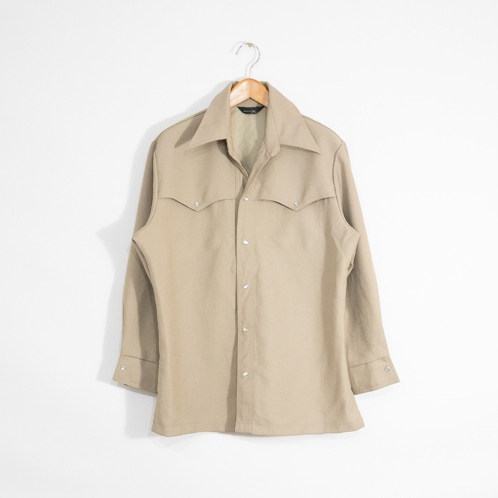 JCPenney Vintage JC Penney Plyester Western Pearl Snap Shirt Mens XL Size US XL / EU 56 / 4 - 1 Thumbnail
