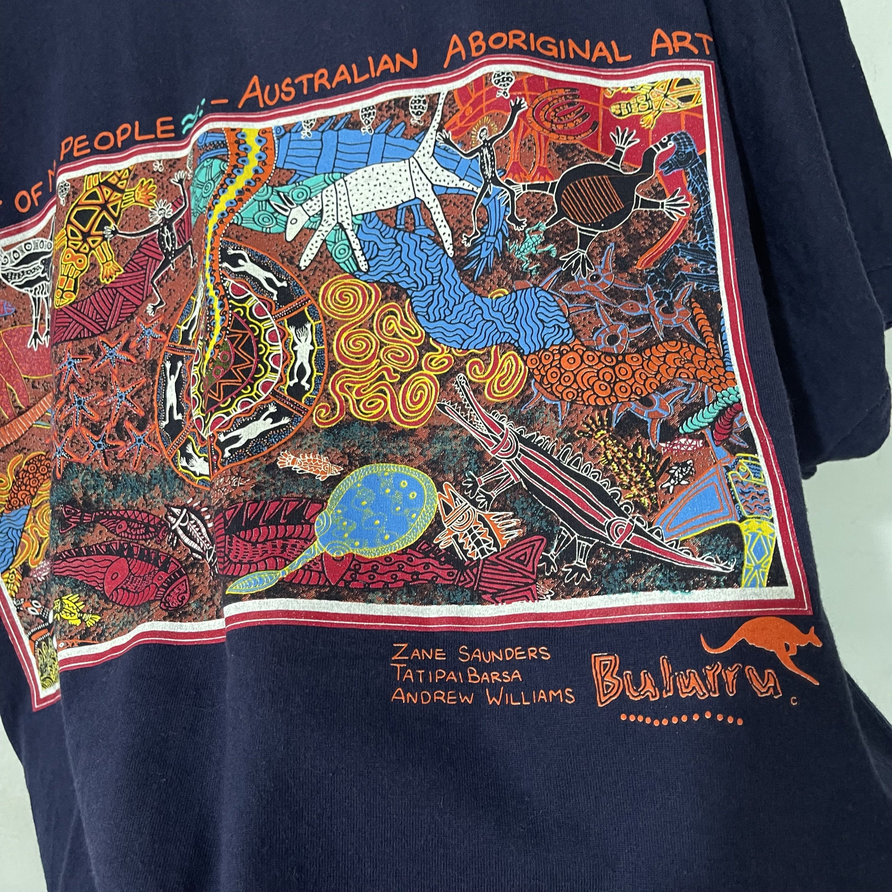 Vintage Vintage 90s Heart of My People Aboriginal T-Shirt Size US M / EU 48-50 / 2 - 3 Thumbnail