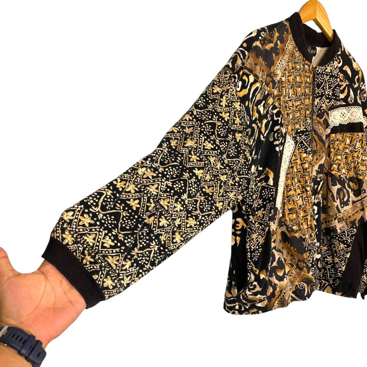 Japanese Brand Japanese Baroque Over Printed Bomber Jacket Size US M / EU 48-50 / 2 - 6 Thumbnail