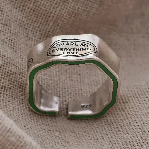 VIBE Adjustable You R My Everything Ring Size ONE SIZE - 2 Thumbnail