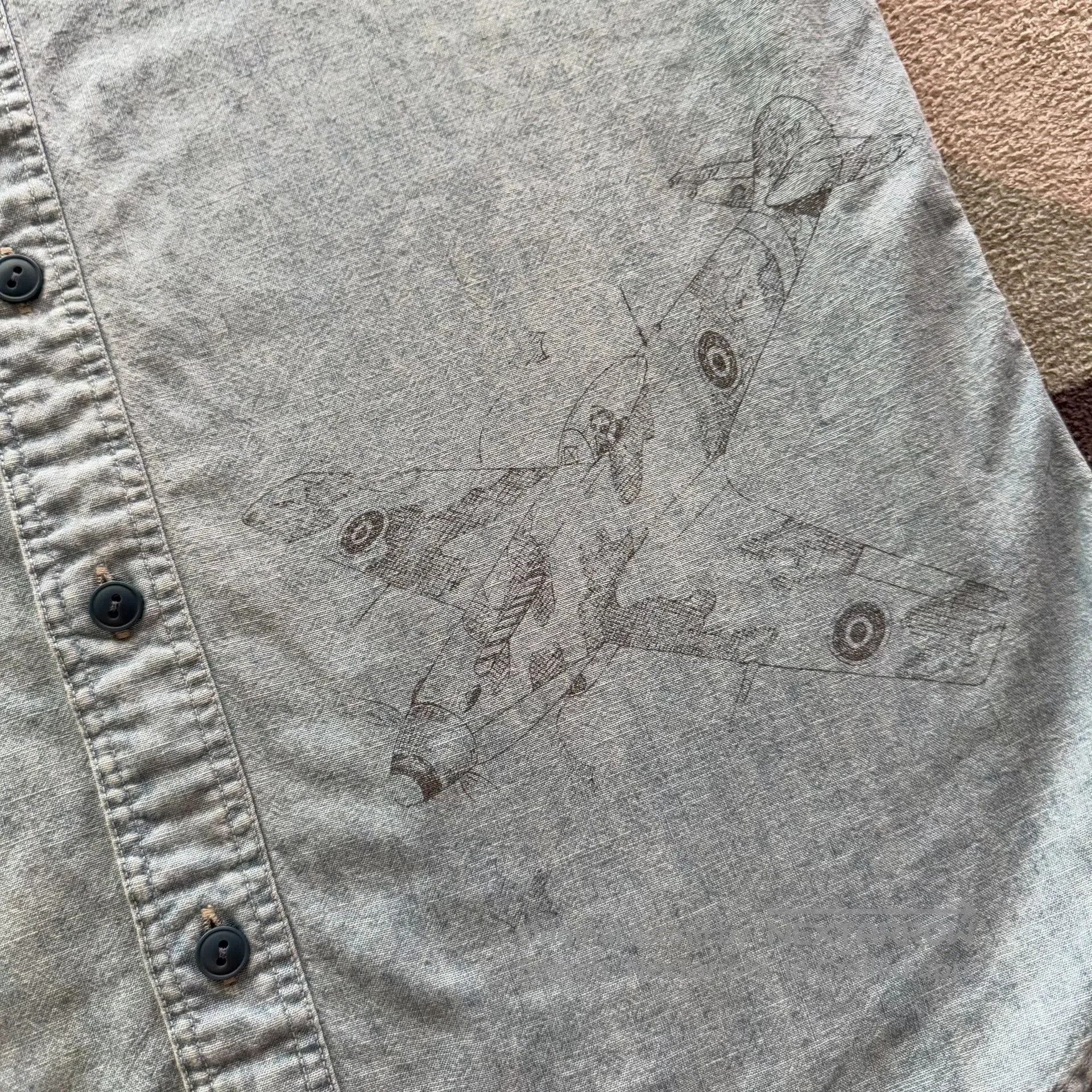 RRL Ralph Lauren Ralph Lauren RRL Fighter Jet Print T. Size US S / EU 44-46 / 1 - 5 Thumbnail
