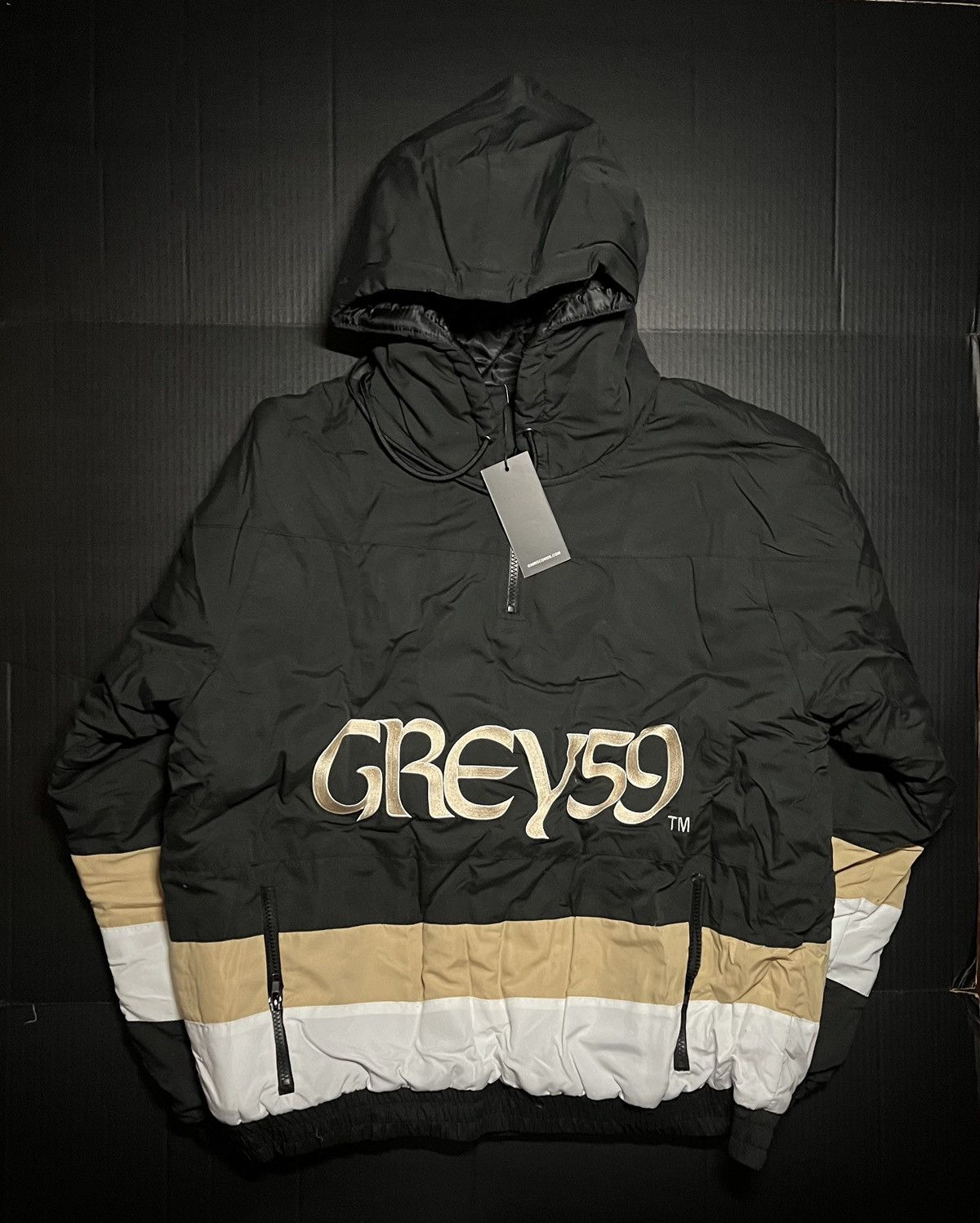 G59 Records G59 Who Dat Stadium New Orleans Puffer Jacket - Black LG Size US L / EU 52-54 / 3 - 2 Thumbnail