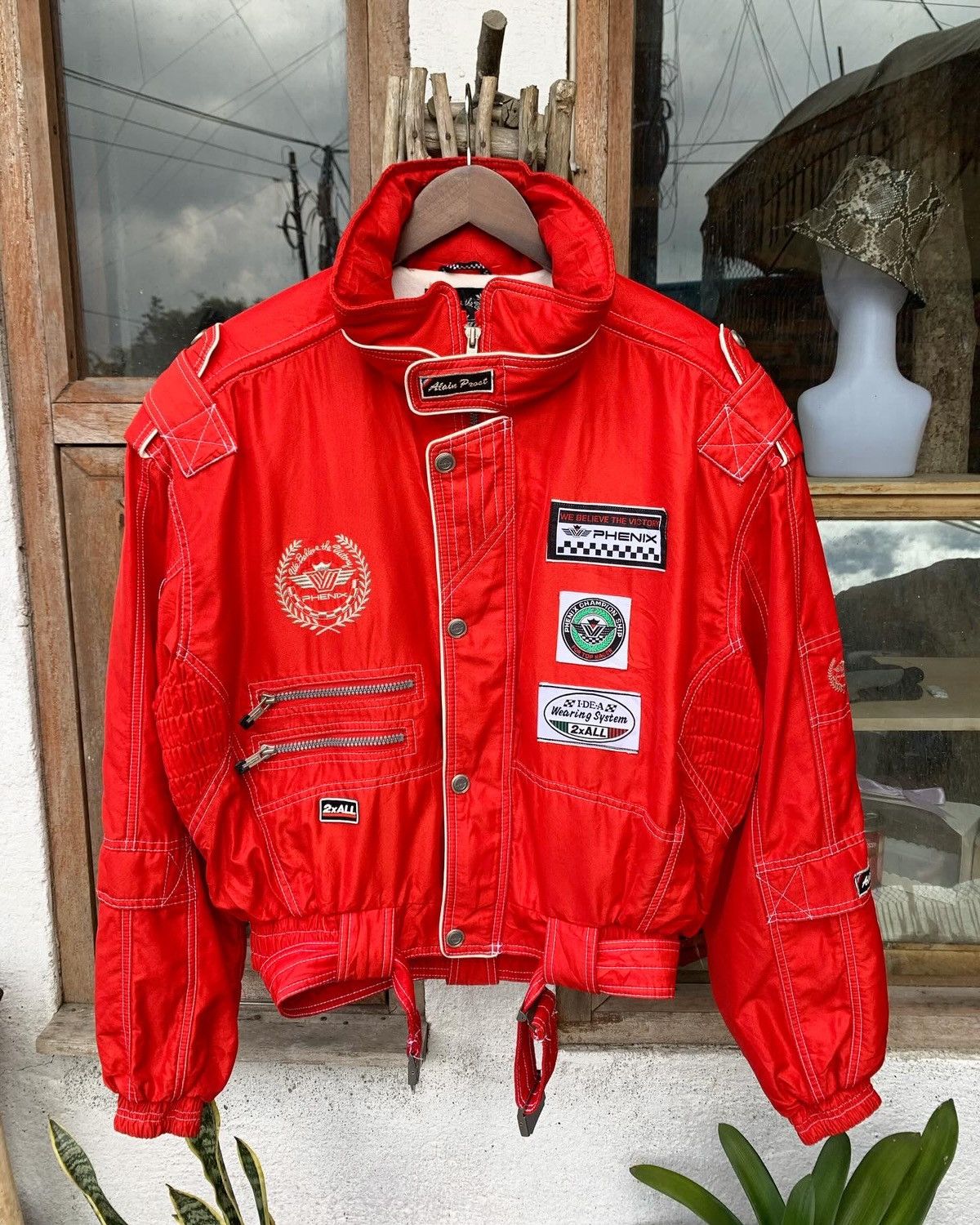 image of Accept Offervintage Phenix Racing Jacket in Red, Men's (Size Large)