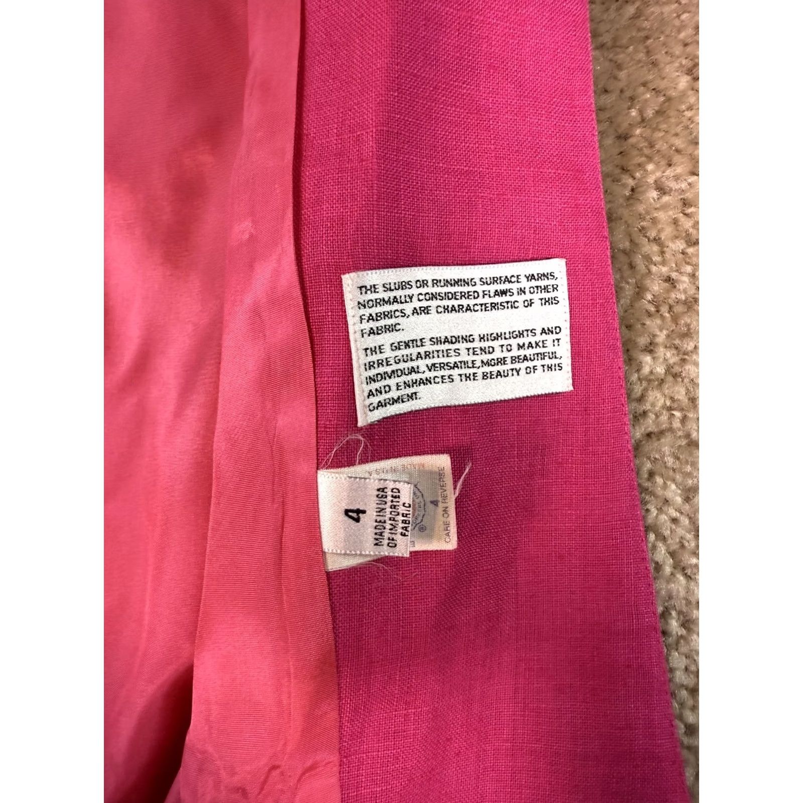 Evan Picone Evan Picone Blazer Jacket Size 4 Pink Women's Classic Career Office Pink Union D471 Size S / US 4 / IT 40 - 6 Thumbnail