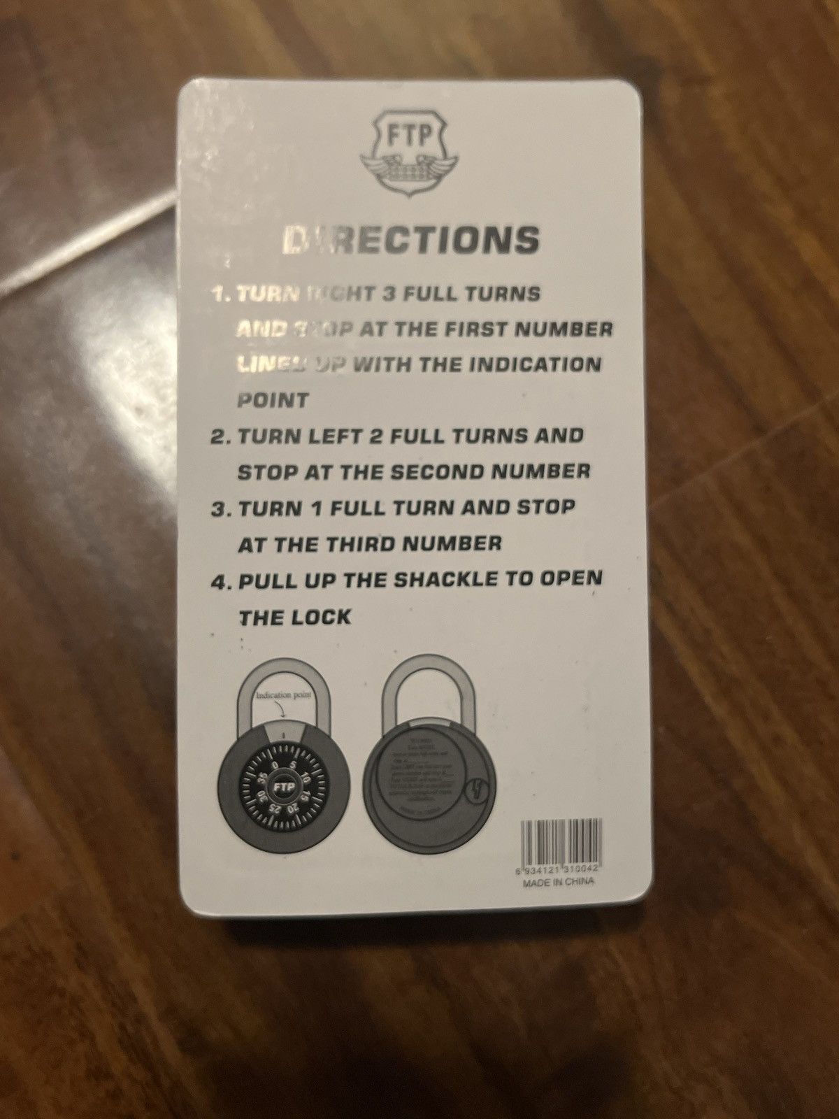 Fuck The Population FTP Combination Lock Size ONE SIZE - 4 Thumbnail