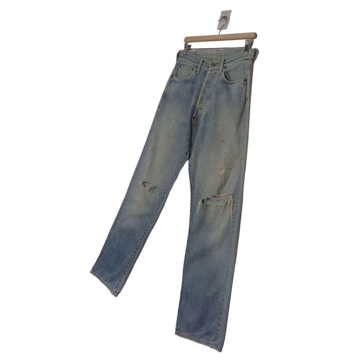 Evisu VINTAGE EVISU MADE IN JAPAN DISTRESSED DENIM JEANS RED LINE Size US 30 / EU 46 - 2 Thumbnail