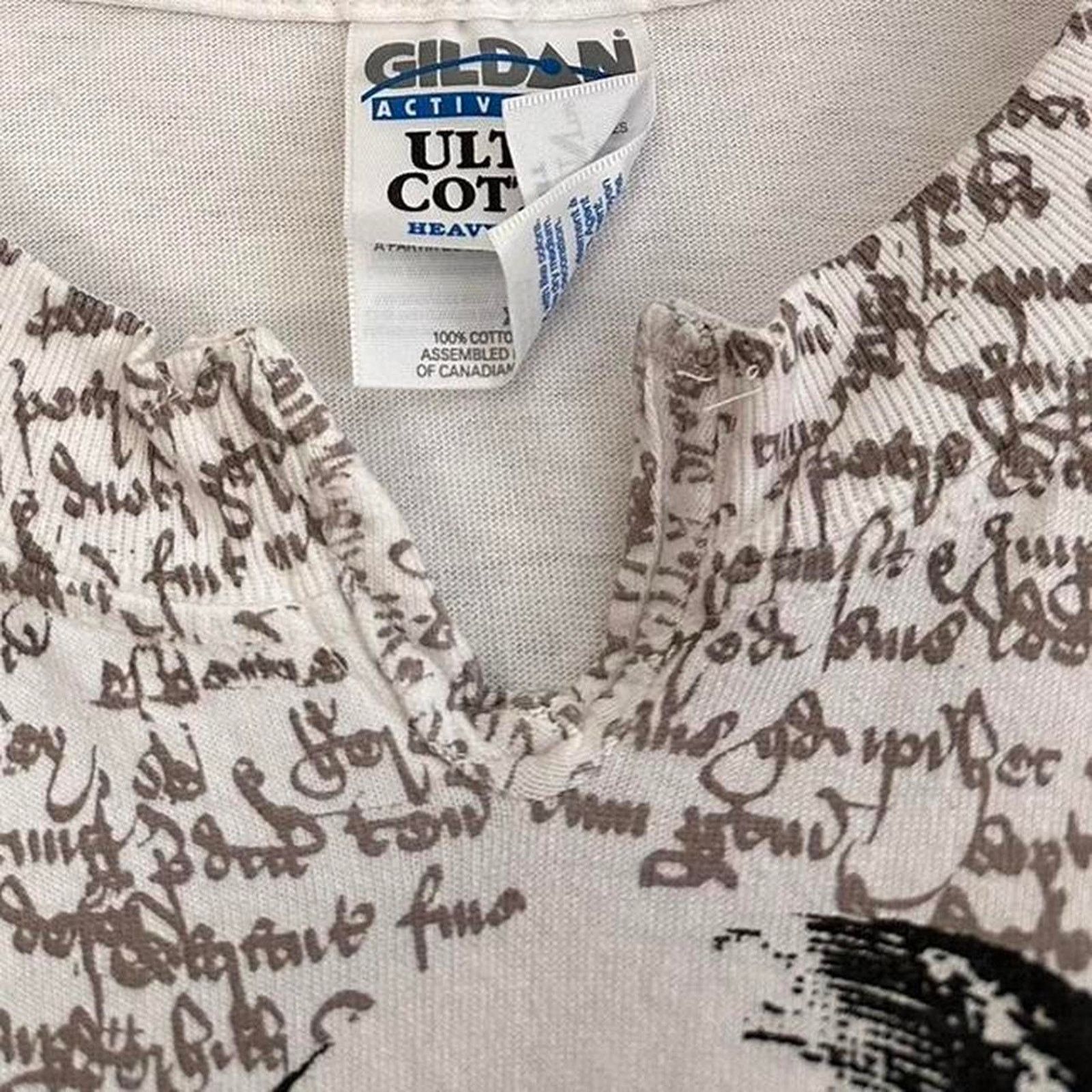 Gildan × Vintage Vintage Shakespeare All Over Print Shirt Size US XL / EU 56 / 4 - 3 Thumbnail