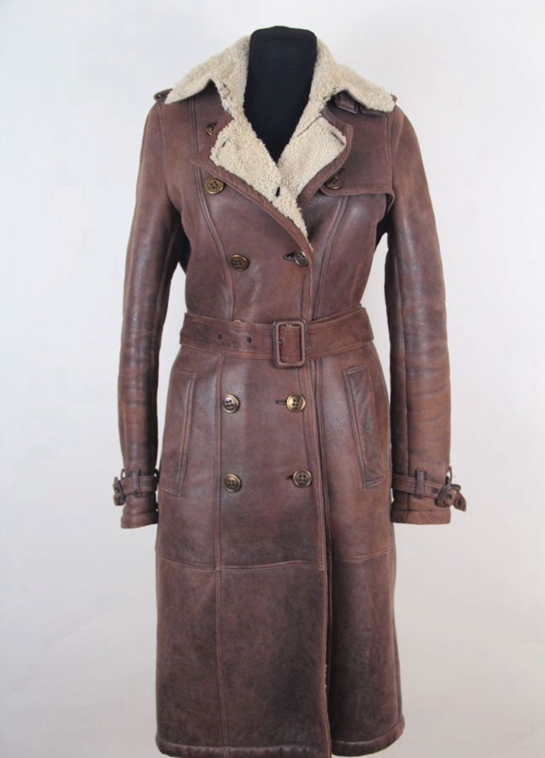 Burberry Prorsum Burberry Prorsum Aviator Shearling Leather Coat Jacket Size XS / US 0-2 / IT 36-38 - 1 Thumbnail