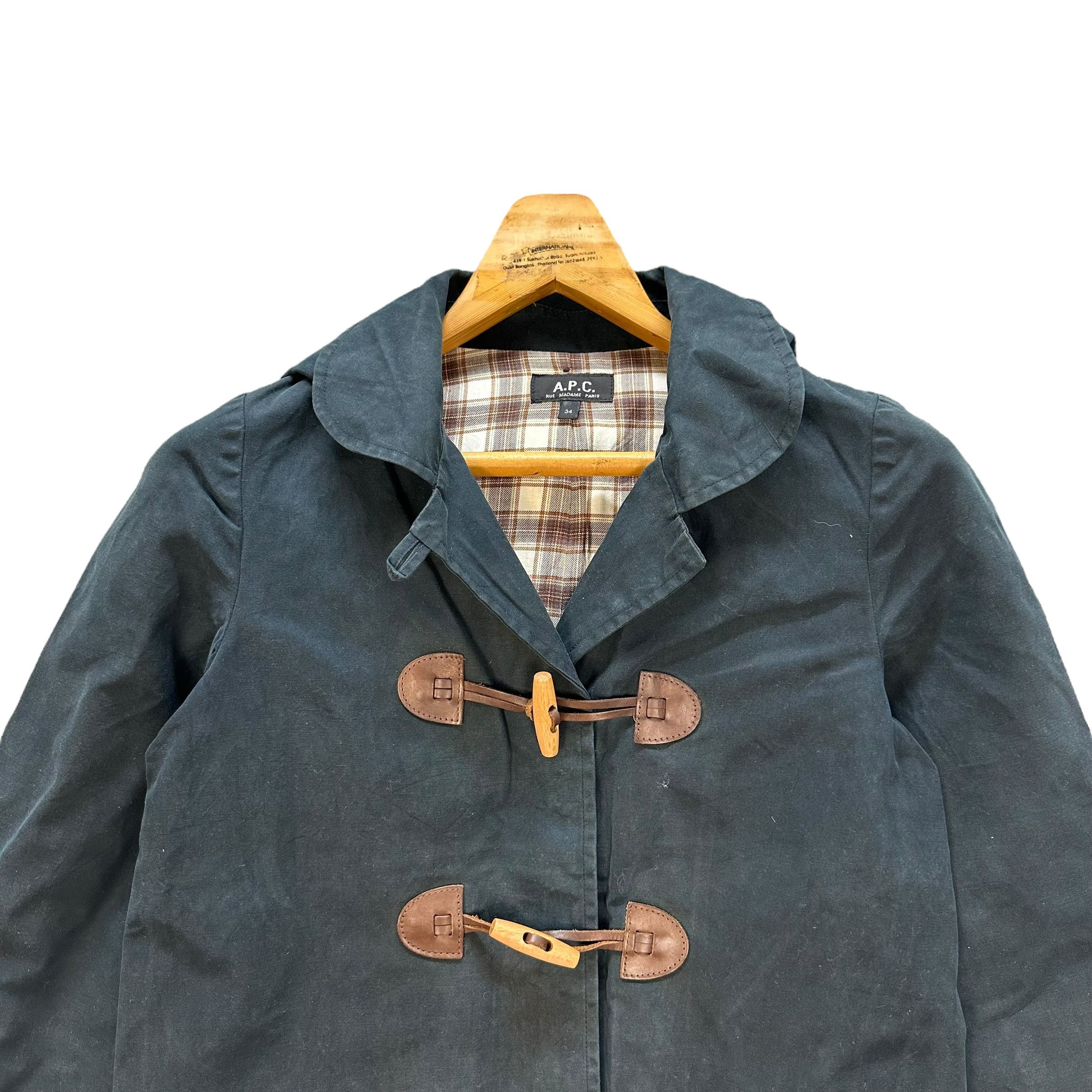 A.P.C. A.P.C. COTTON HOODED DUFFLE COAT #9083-55 Size XS / US 0-2 / IT 36-38 - 2 Thumbnail