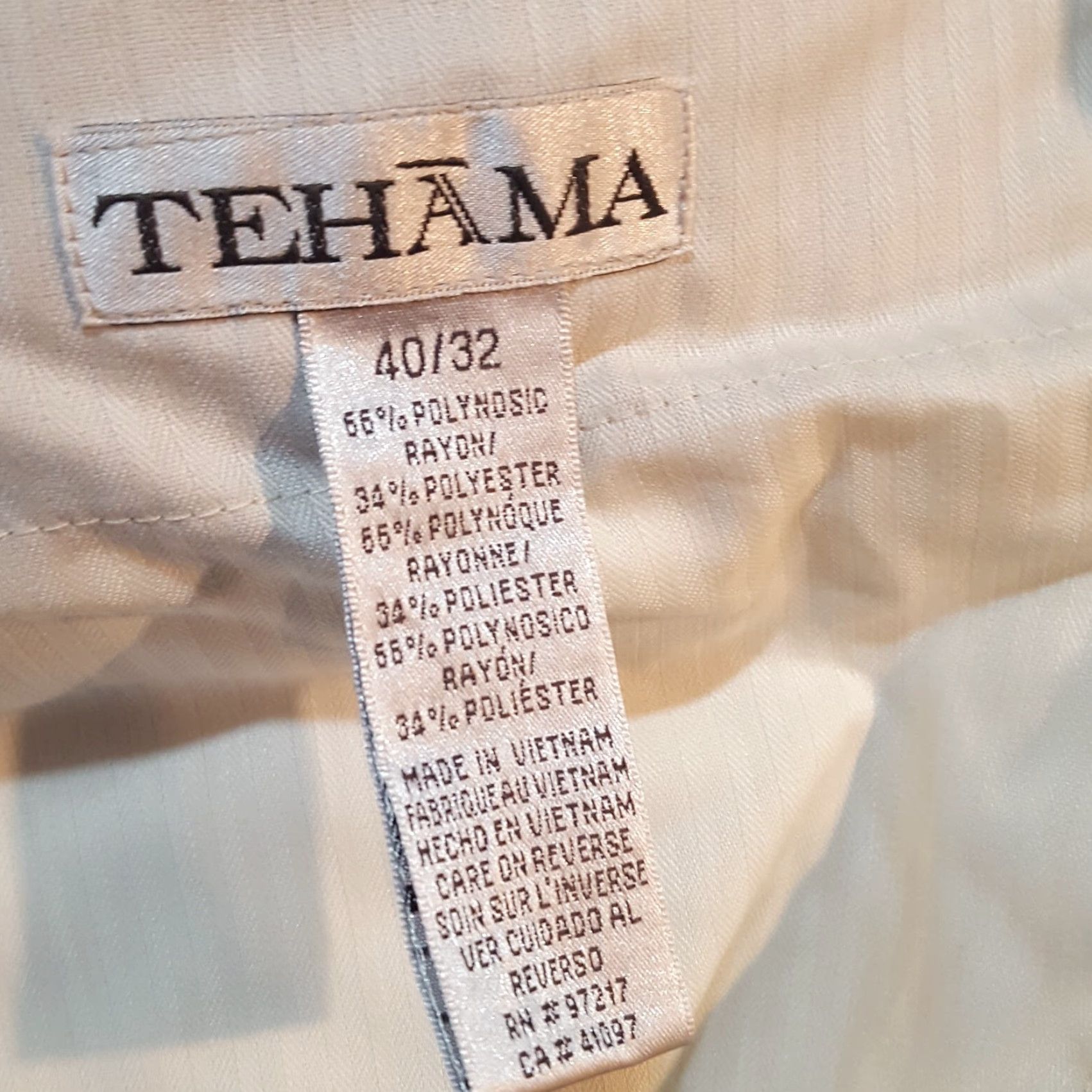Vintage VINTAGE Tehama Pants Chino Men Beig e Knit Pleated Tapered Leg Golf Size 40x32 Athletic Preppy 90s Workwear Mens Size US 40 / EU 56 - 8 Thumbnail