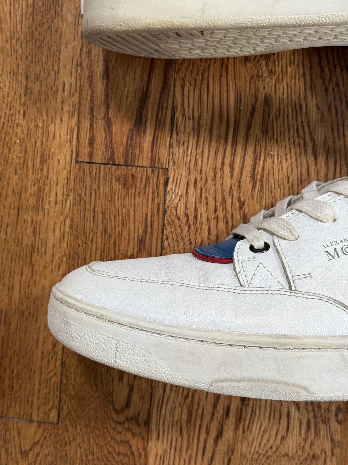 Alexander McQueen × Puma Alexander McQueen x Puma High Top Sneakers White Leather Size US 11 / EU 44 - 6 Thumbnail