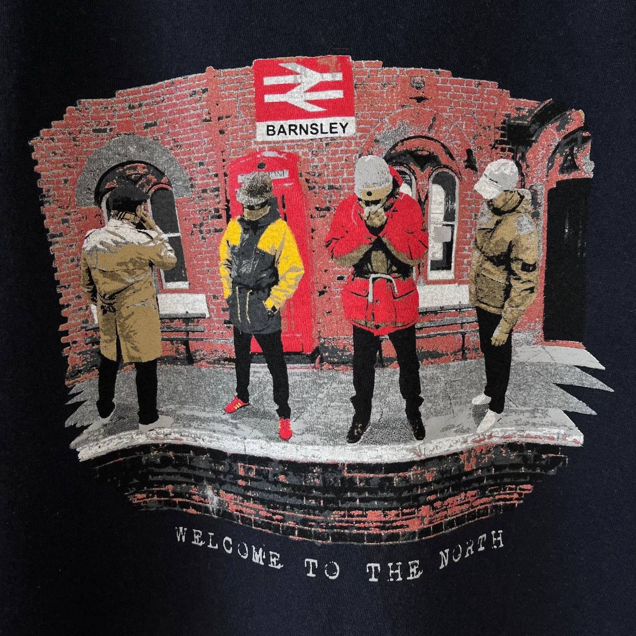 Other × Vintage 80s Casuals T Shirt Football Fans Barnsley Street Hooligans Size US M / EU 48-50 / 2 - 4 Thumbnail