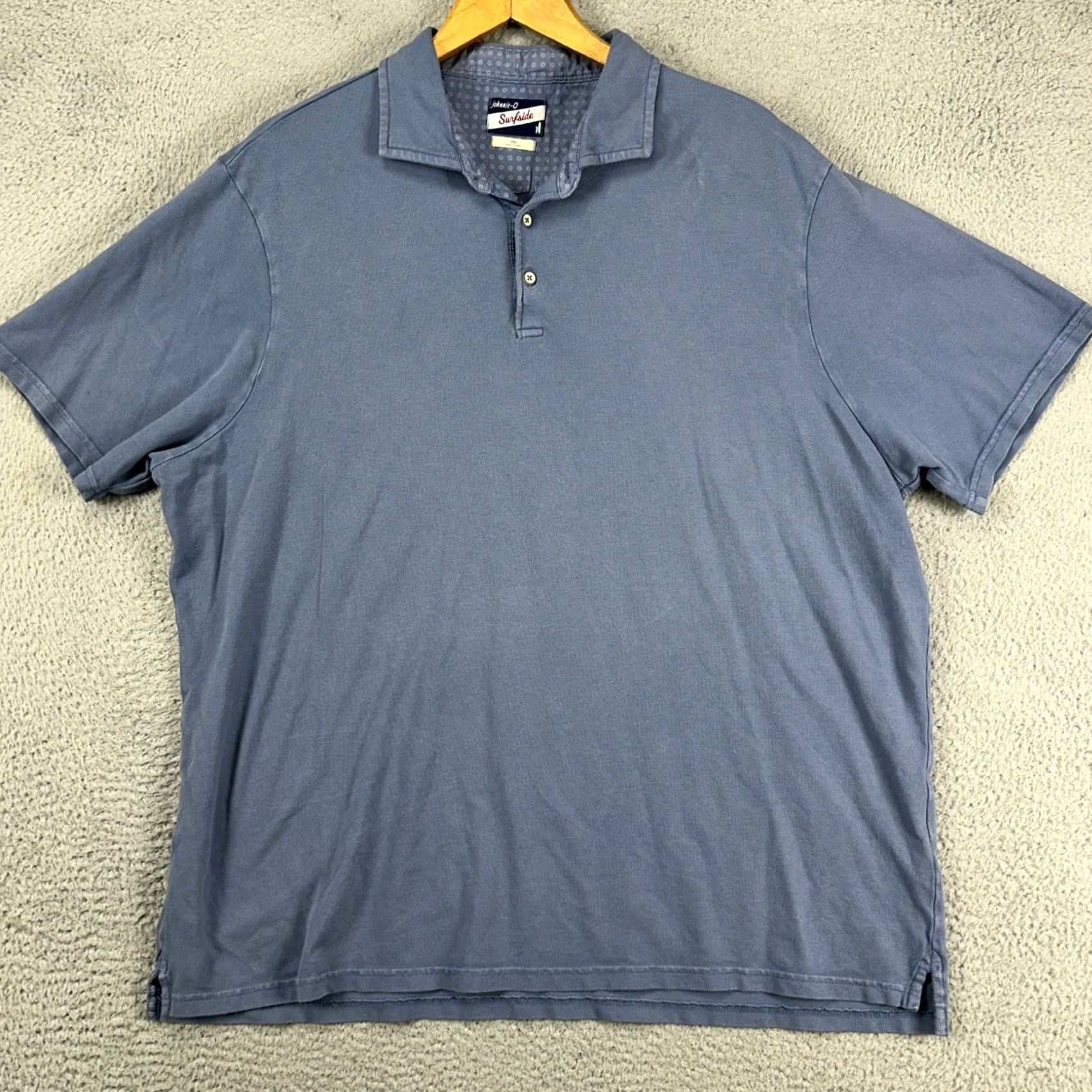 johnnie-O Johnnie-O Polo Shirt 2XL Blue Short Sleeve Surfside Rugby Casual Mens Size US XXL / EU 58 / 5 - 2 Thumbnail