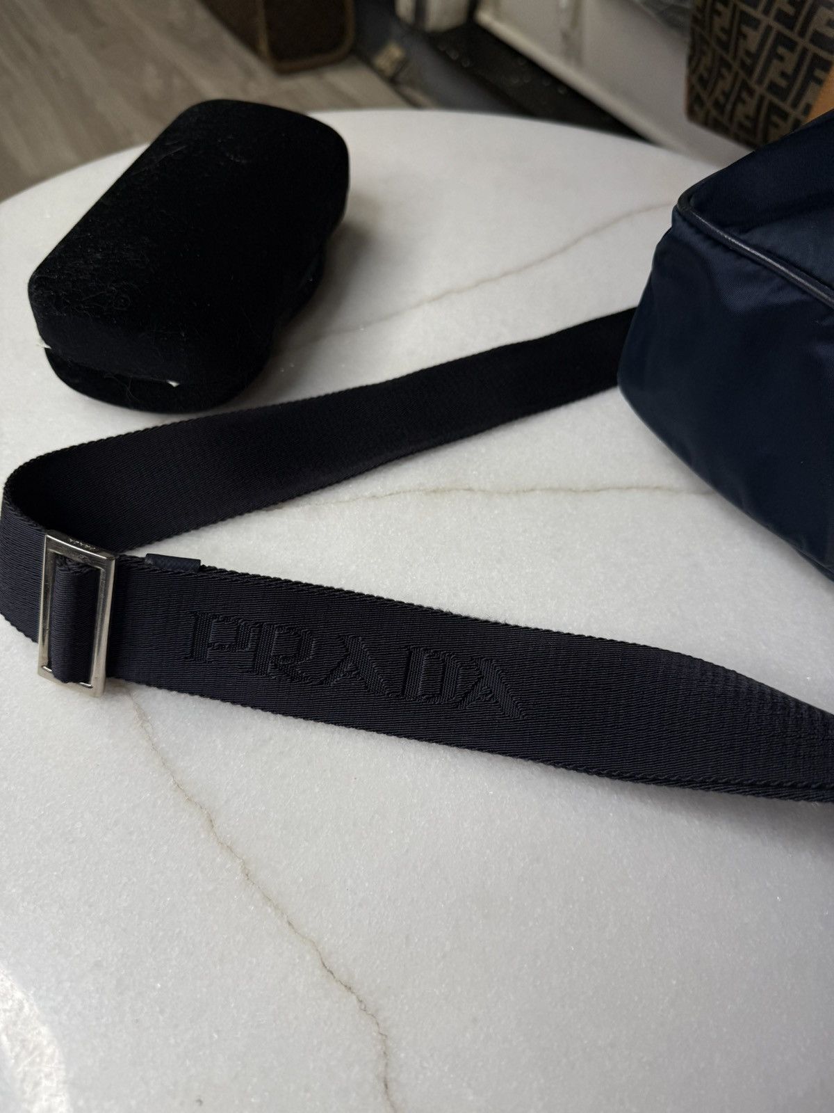 Prada Prada Messenger Nylon Bag Prada Logo Crossbody Bag Preowned Size ONE SIZE - 13 Thumbnail