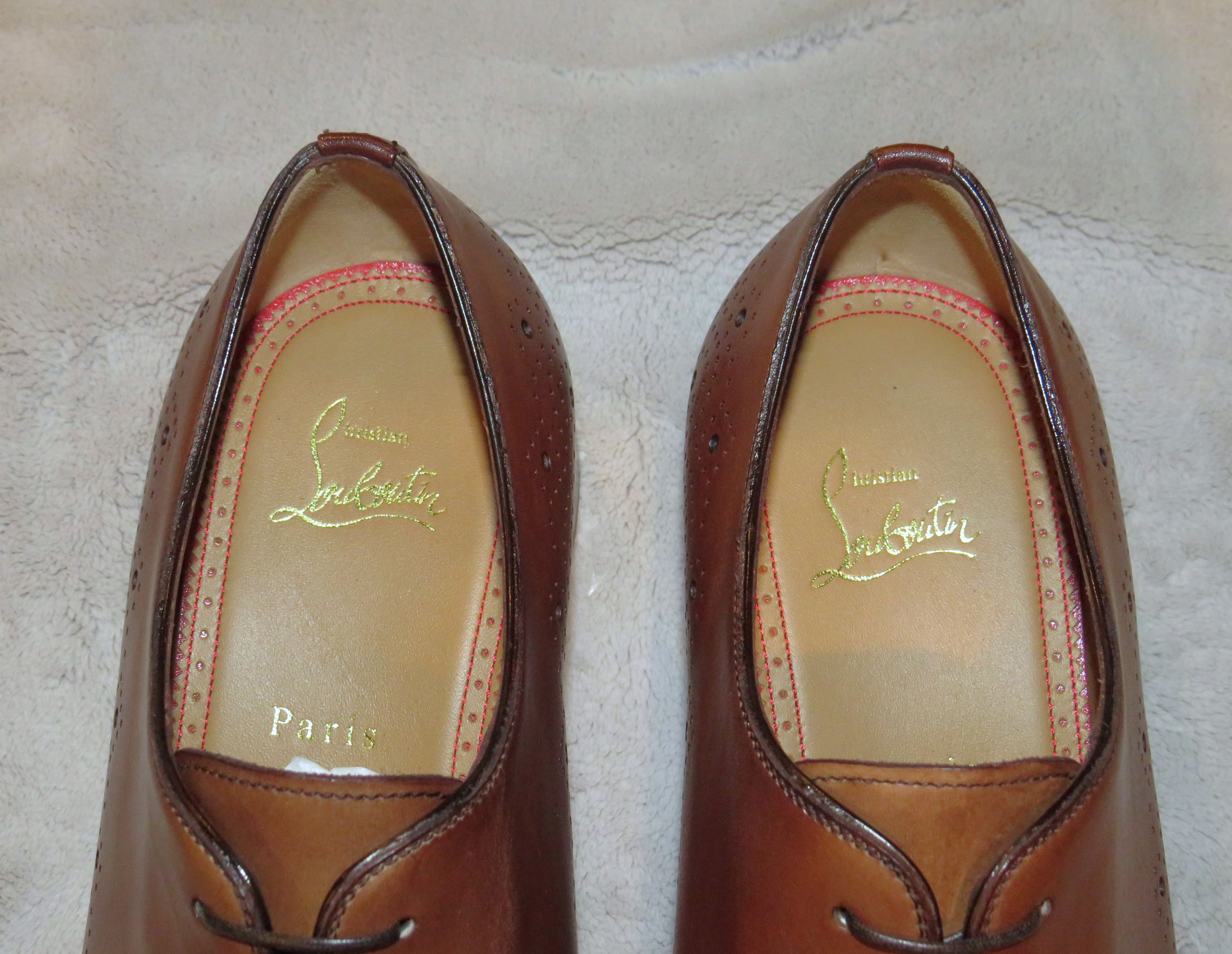 Christian Louboutin Corteobello Havane Medallion Red Bottom Oxford US 8 NWB Size US 8 / EU 41 - 12 Thumbnail