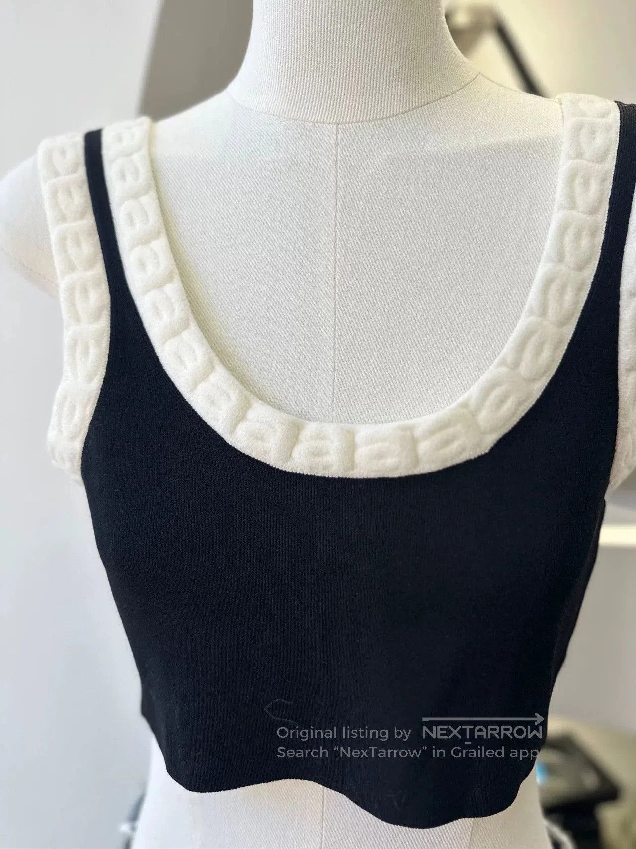 Alexander Wang Alexanderwang Micro Logo Knit Tank Top. Size XS / US 0-2 / IT 36-38 - 2 Thumbnail