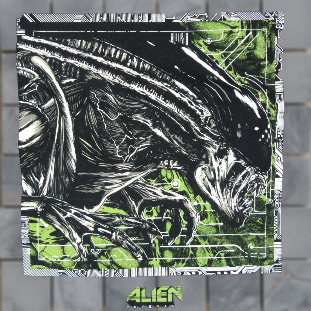 Frame Fright Rags T-Shirt Main Frame Alien Covenant 3XL Black Short Sleeve Mens Horror Sci Fi Clothing Shirt Size US XXL / EU 58 / 5 - 1 Thumbnail