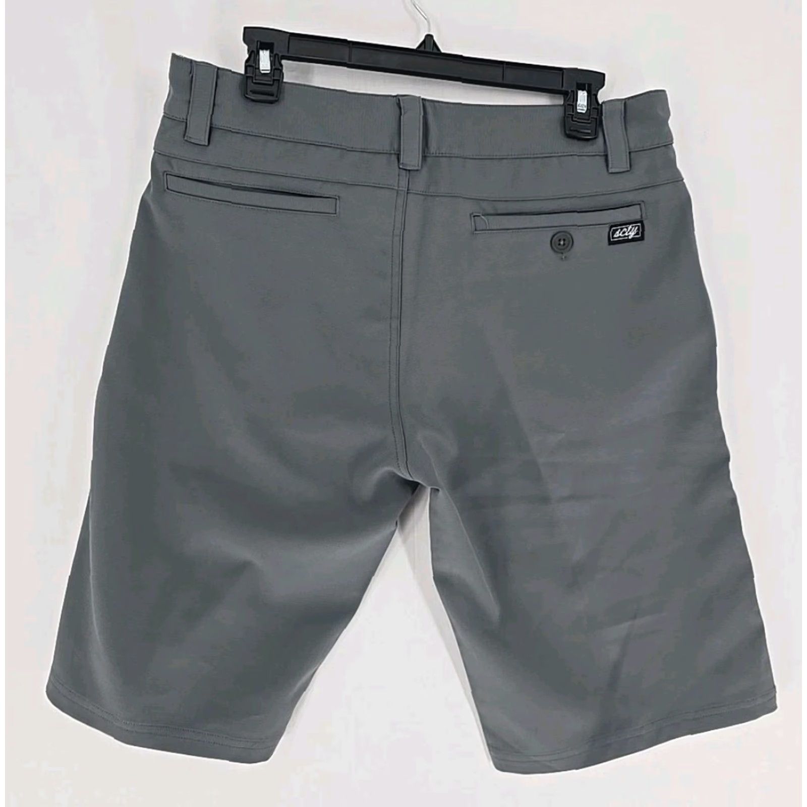 Vintage VINTAGE Solar City Shorts – Men’s – Gray – Size 34 – Lightweight Casual City Theme - 90s? Size US 34 / EU 50 - 3 Thumbnail