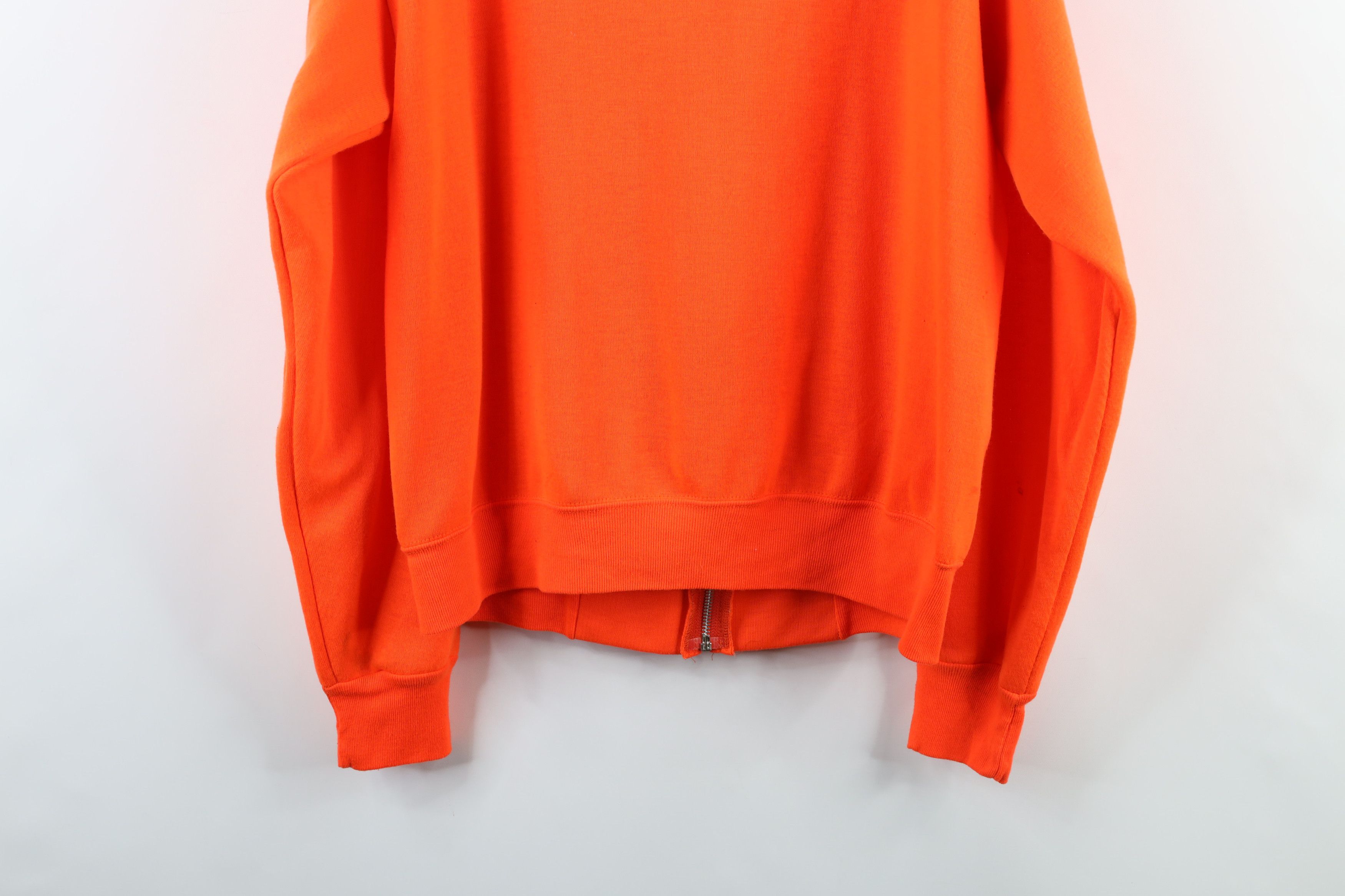 Vintage Vintage 80s Streetwear Full Zip Hoodie Blaze Orange USA Size US L / EU 52-54 / 3 - 17 Thumbnail