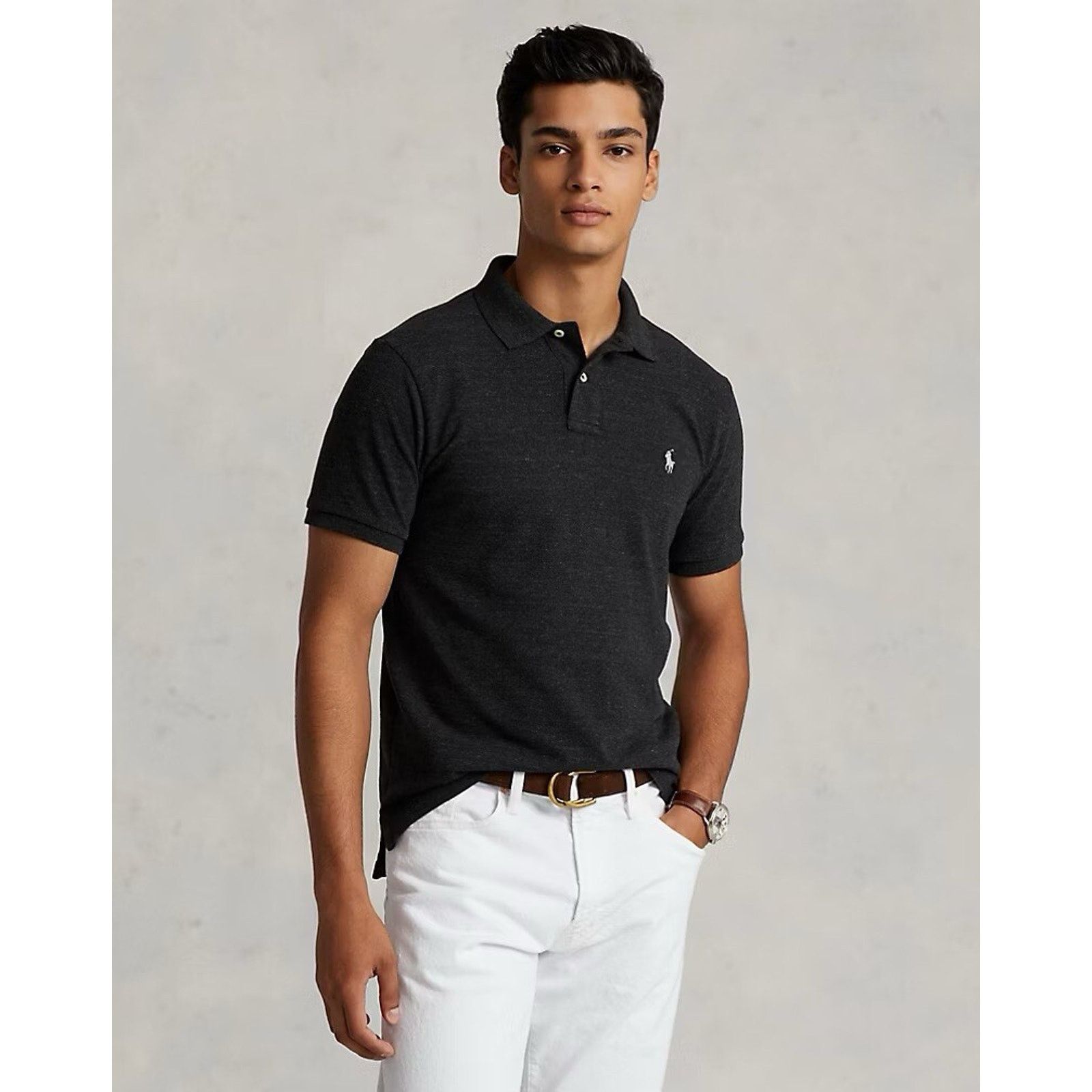 Polo Ralph Lauren NWT Polo Ralph Lauren Classic Fit Mesh Polo Shirt Black S Size US S / EU 44-46 / 1 - 6 Thumbnail