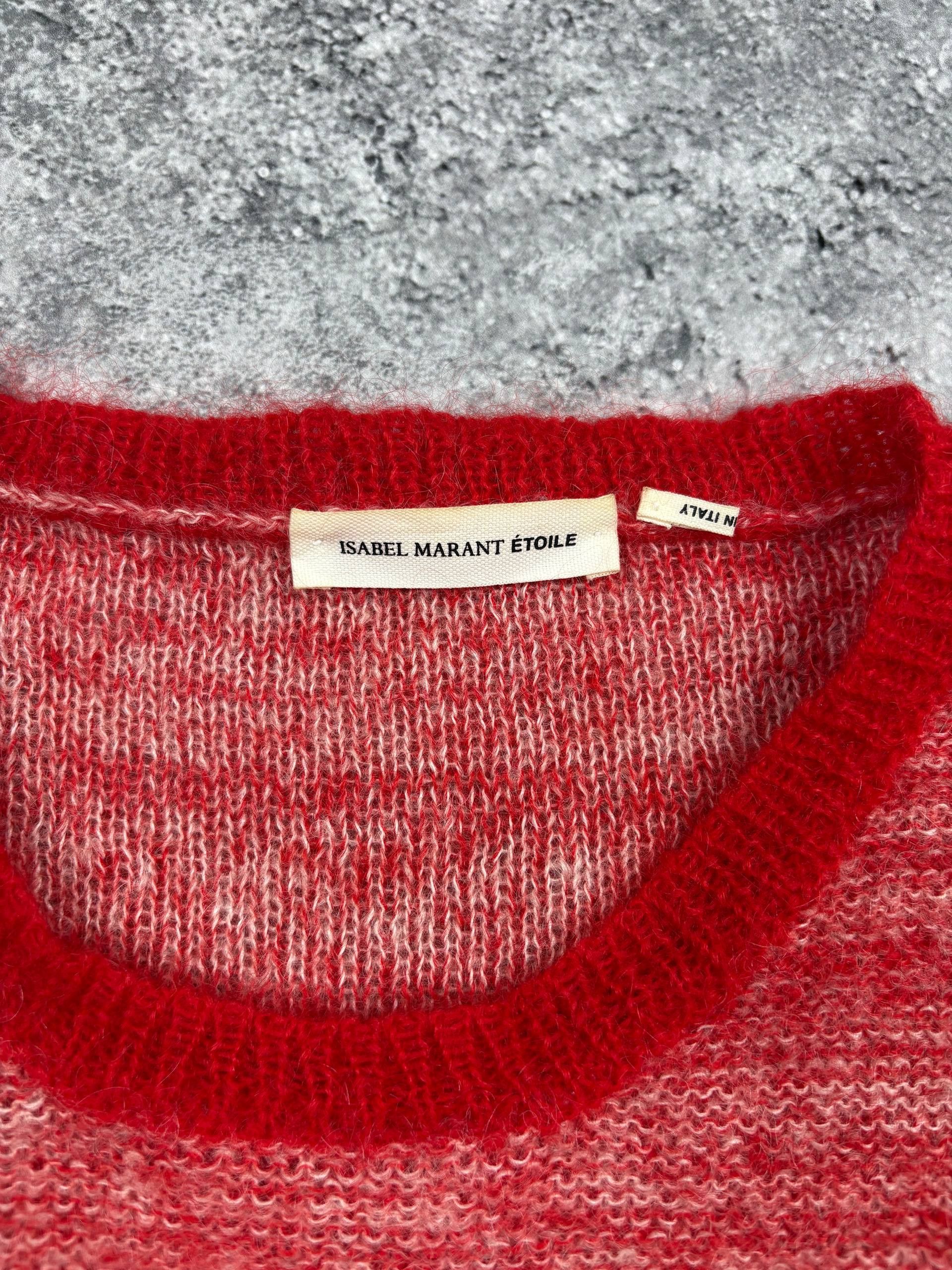 Isabel Marant Etoile Isabel Marant Etoile Striped Sweater in Red Mohair Dark red Size M / US 6-8 / IT 42-44 - 5 Thumbnail