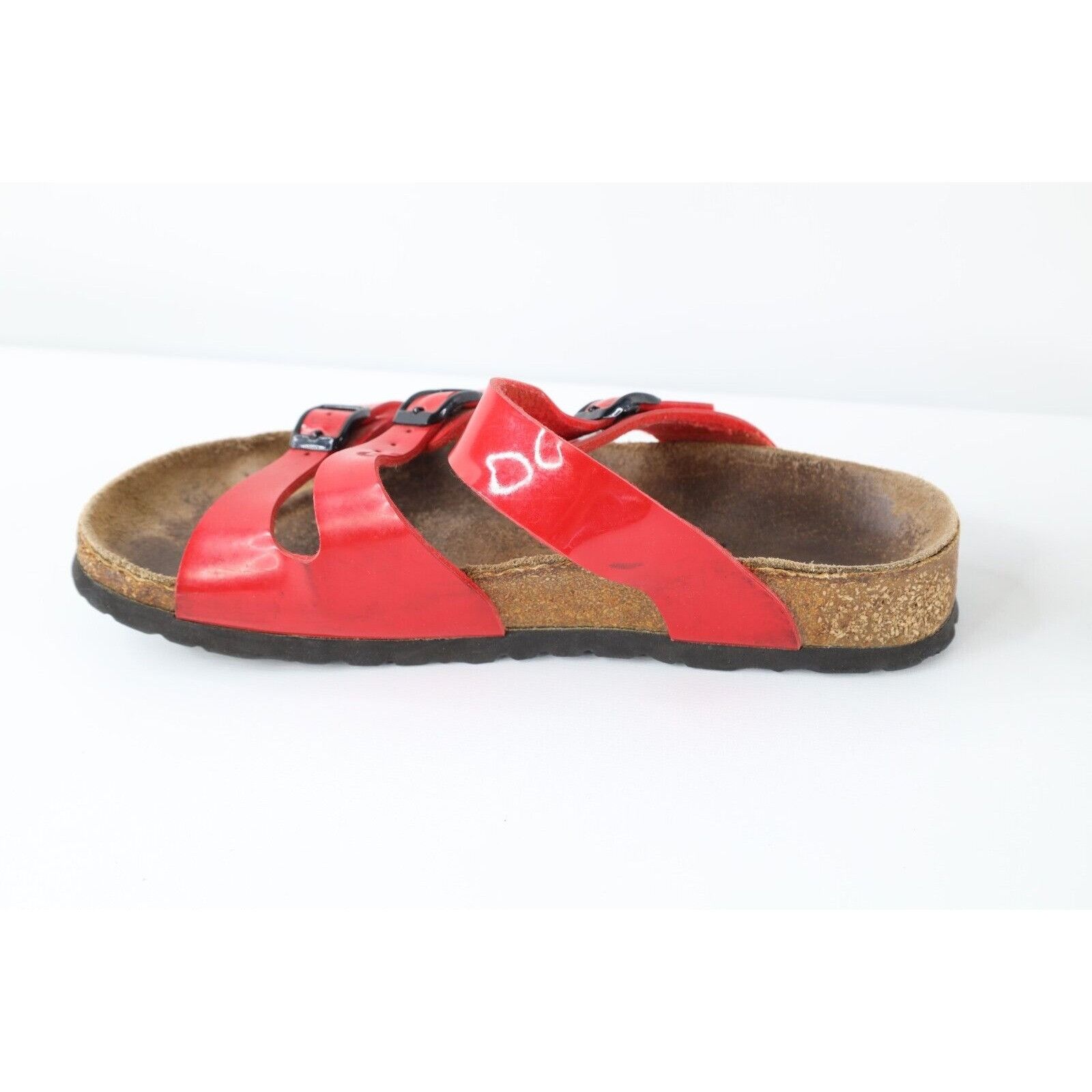 Birkenstock × Vintage Vintage Birkenstock Distressed Patent Leather Buckle Sandals Size US 6 / IT 36 - 10 Thumbnail