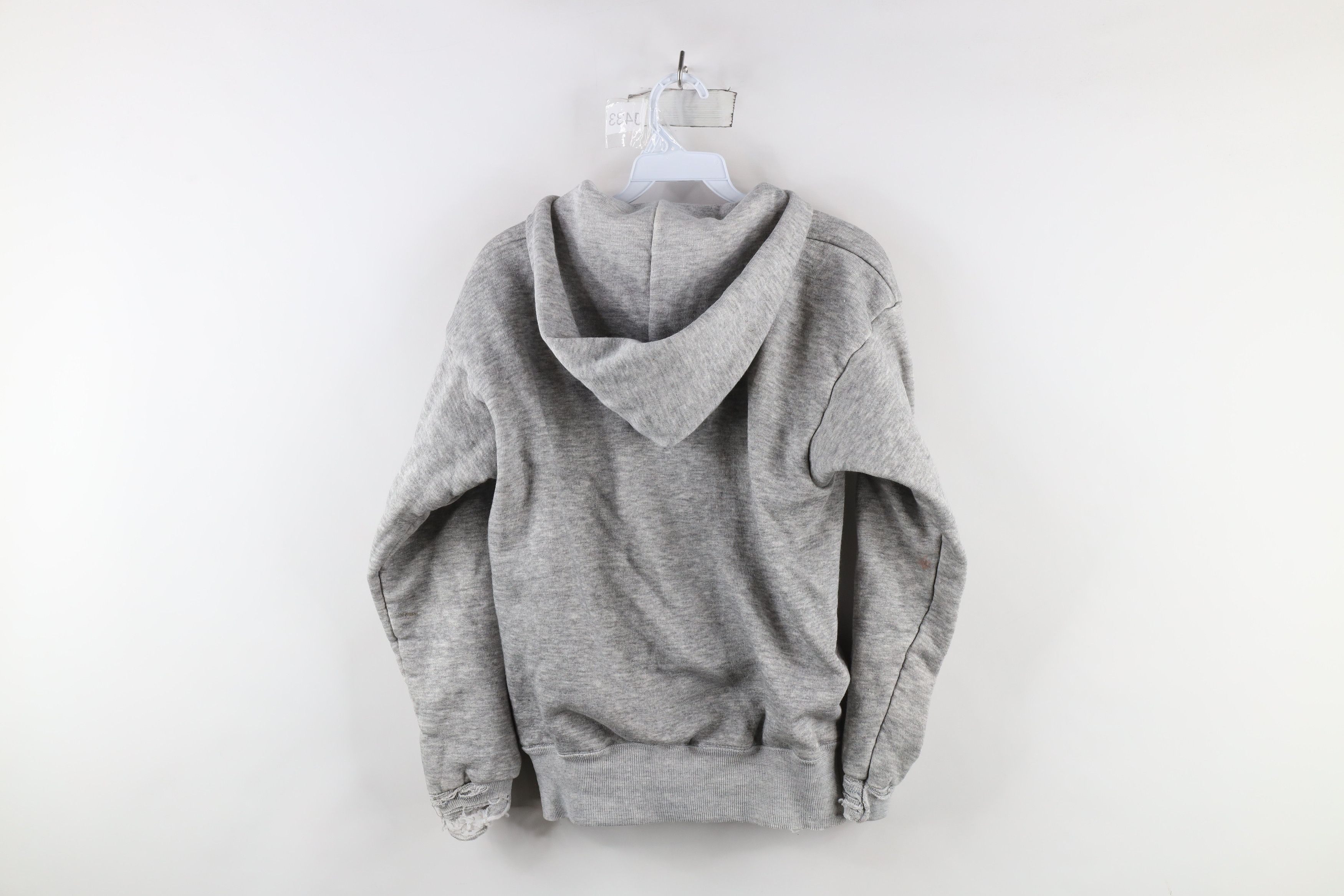 Vintage Vintage 70s Streetwear Waffle Knit Lined Triblend Hoodie USA Size US M / EU 48-50 / 2 - 16 Thumbnail