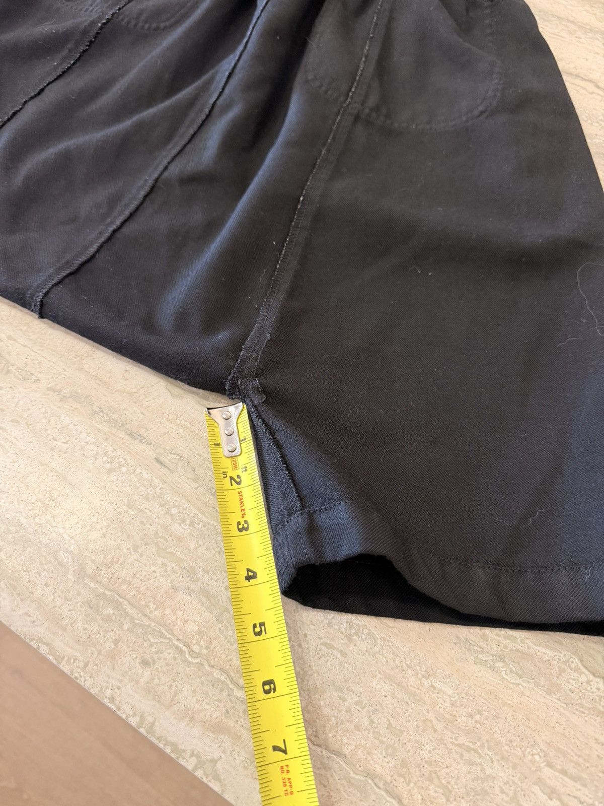 Comme des Garcons Comme Des Garçons Drop Crotch Wool Black Shorts Size S Size US 31 - 11 Thumbnail