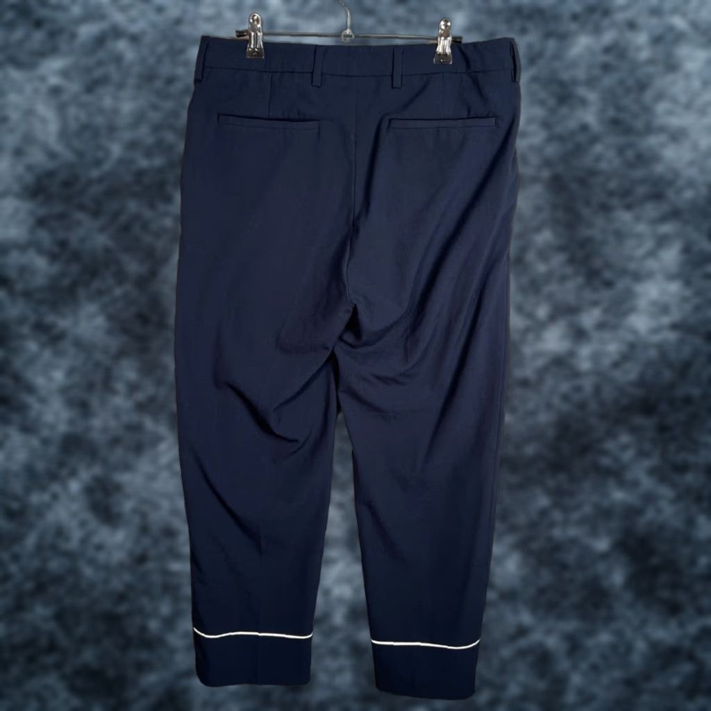 Oak + Fort Oak + Fort Womens Size 31 Navy Blue Slim Fit Trousers Dress Pants - Flat Front, Polyester Blend, Inseam 27, Adult Womens, 8/10, Regular, Vintage: No Size 24" / US 00 / IT 34 - 1 Thumbnail