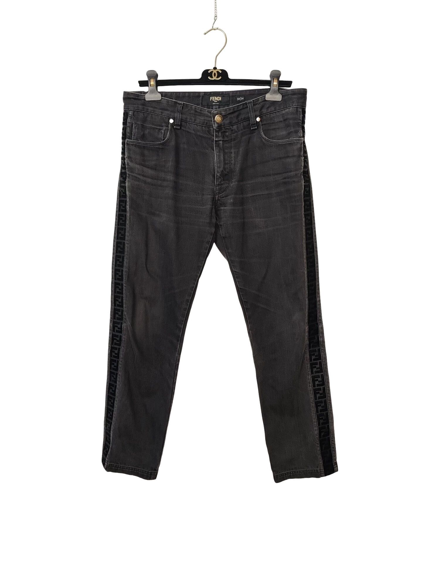 Fendi Fendi FF Logo Tape Denim Jeans US 34 Size US 34 / EU 50 - 1 Thumbnail
