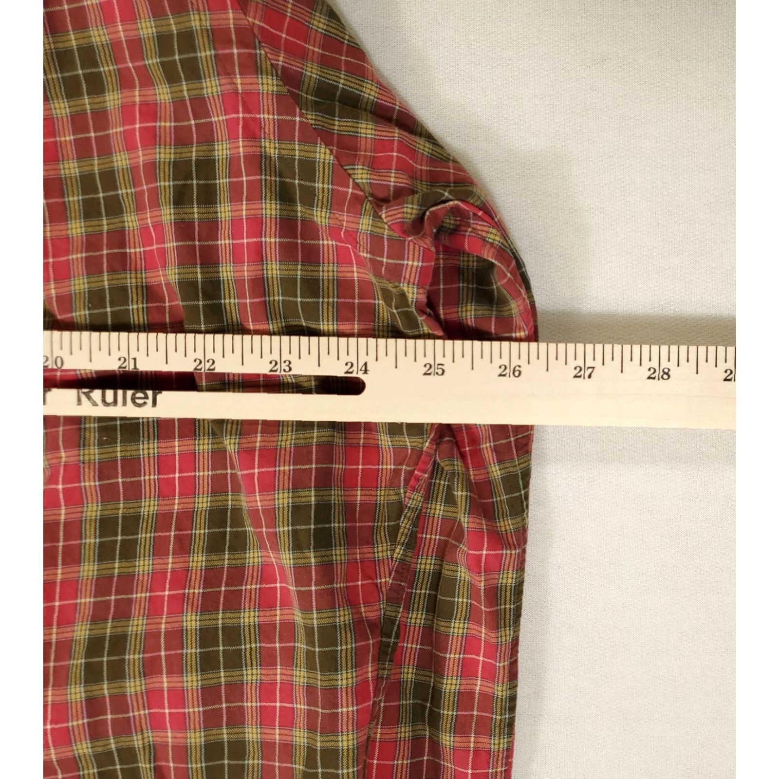 Ralph Lauren Ralph Lauren Button-Down Shirt Mens L Plaid Tartan Classic Fit Red Brown Multicolor Size US L / EU 52-54 / 3 - 6 Thumbnail