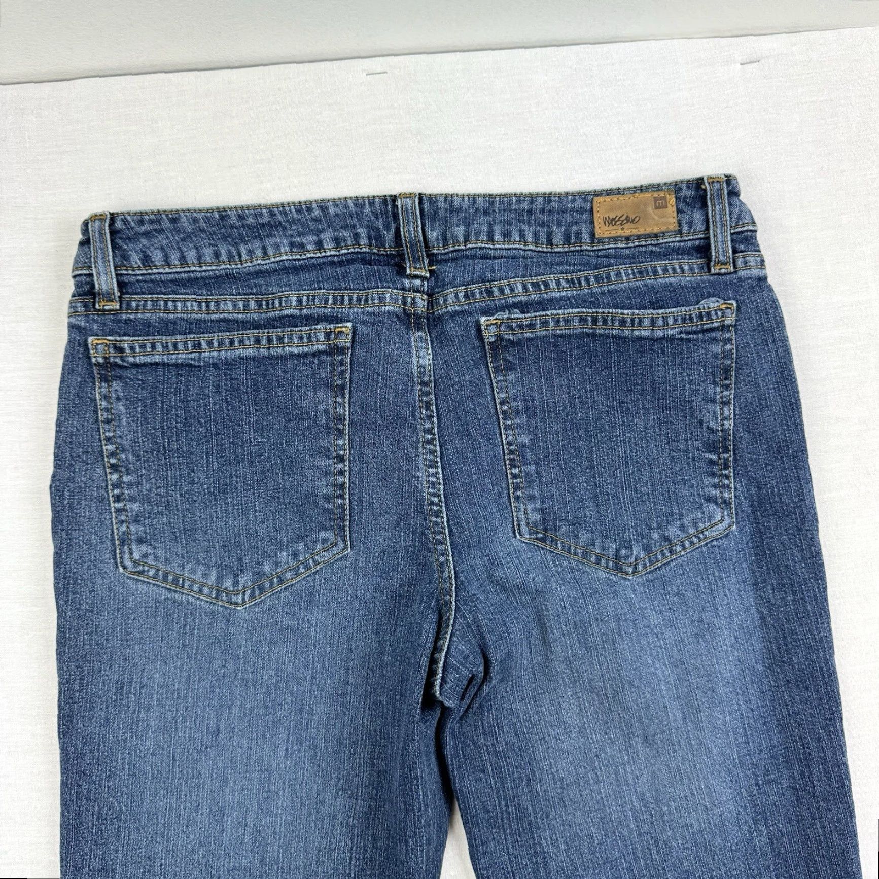 Mossimo VINTAGE Mossimo Jeans Women 9 Blue Flared Hipster Y2K 90s Womens Size 30" / US 8 / IT 44 - 4 Thumbnail