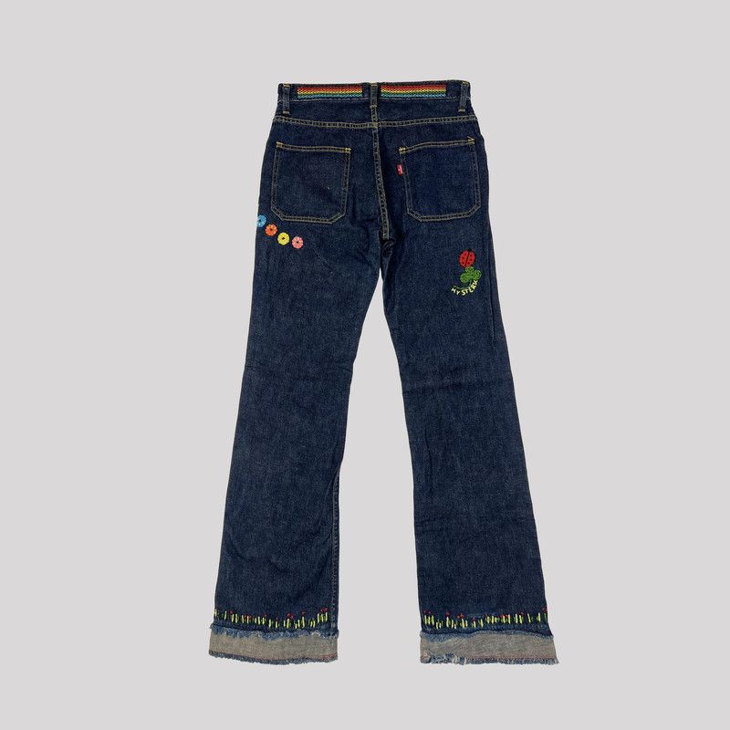 Hysteric Glamour 90's Hysteric Glamour Embroidered Jeans Size 29" - 2 Thumbnail