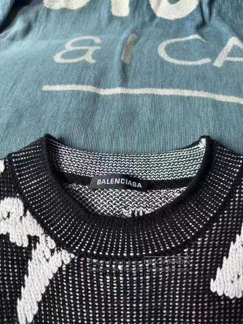Balenciaga Balenciaga Script Logo Sweater. Size US XS / EU 42 / 0 - 3 Thumbnail