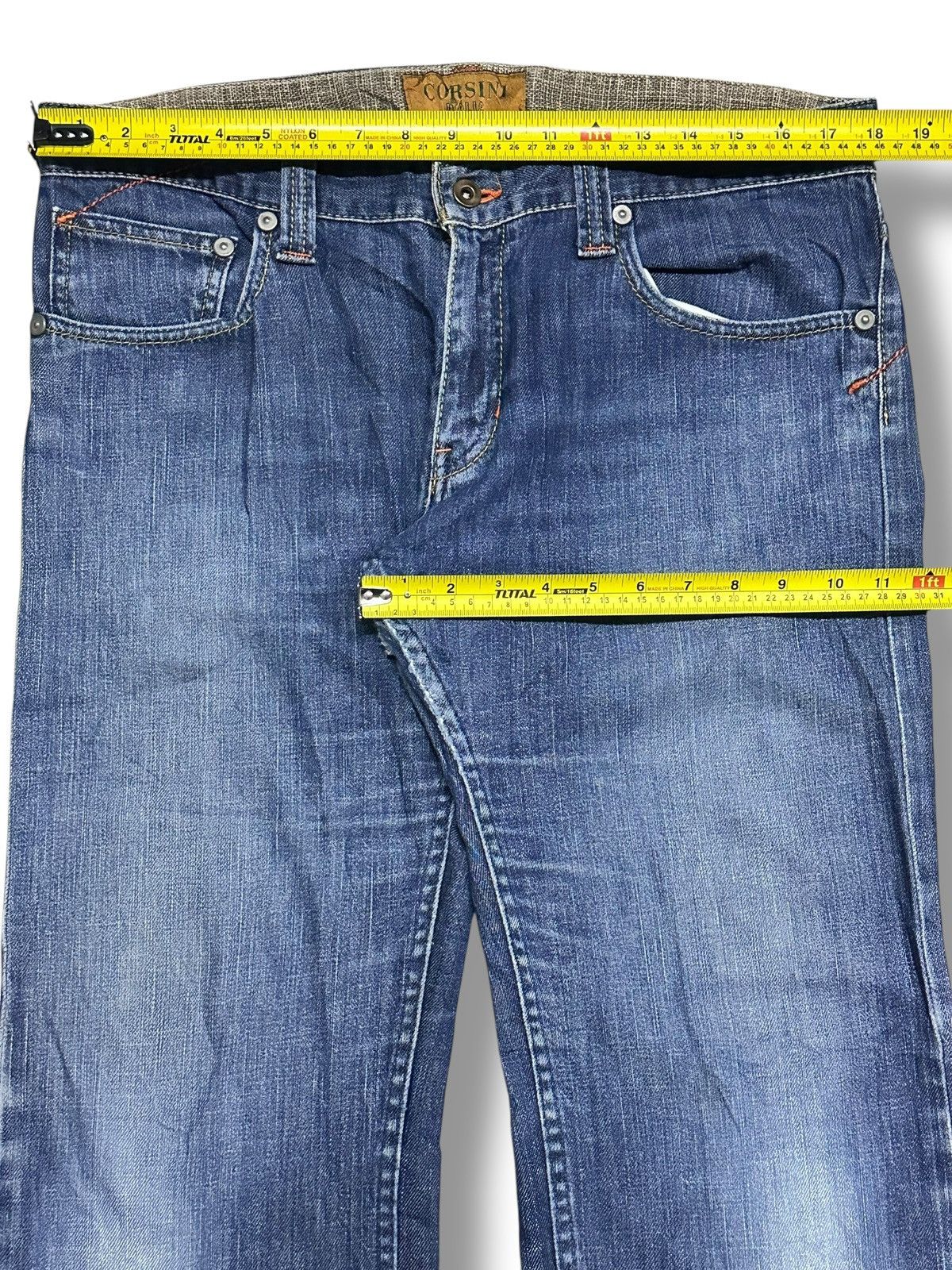 Japanese Brand Corsini Italia Jeans With Baggy Loose & Faded Wash Size US 36 / EU 52 - 12 Thumbnail