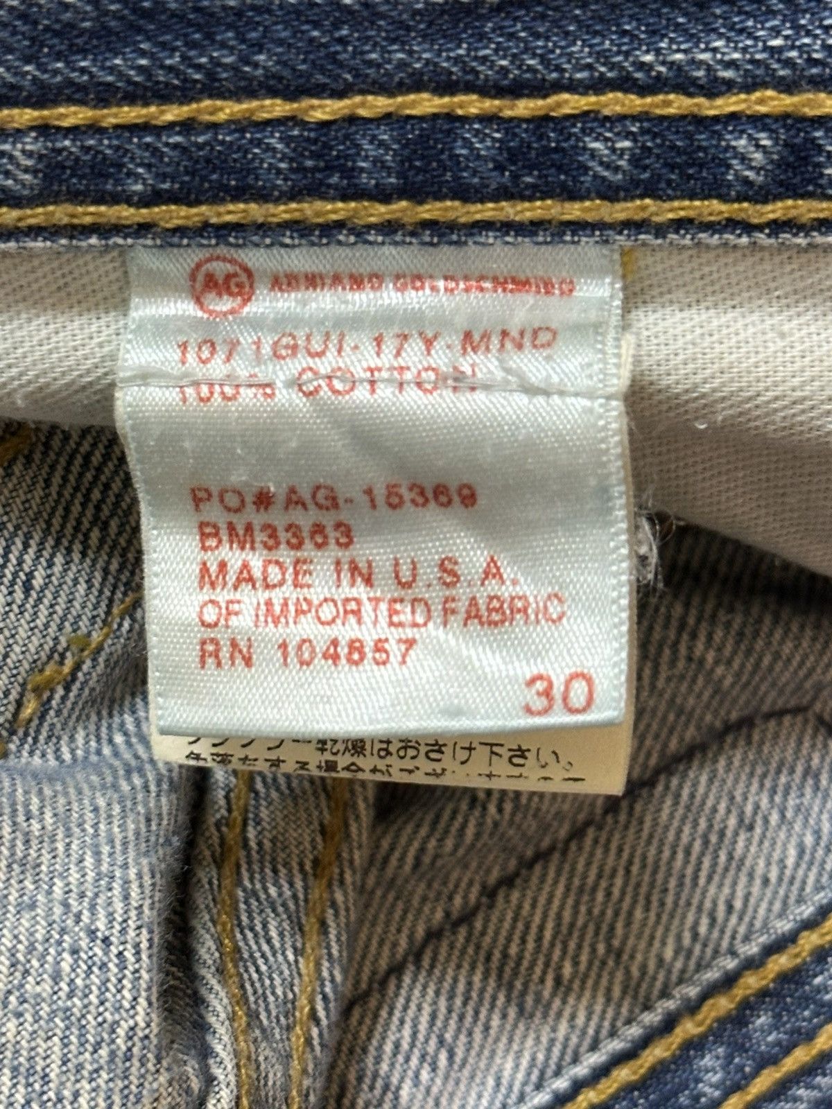 AG Adriano Goldschmied Vintage Usa Adriano Goldschmied Faded Wash Distressed Jeans Size US 32 / EU 48 - 11 Thumbnail