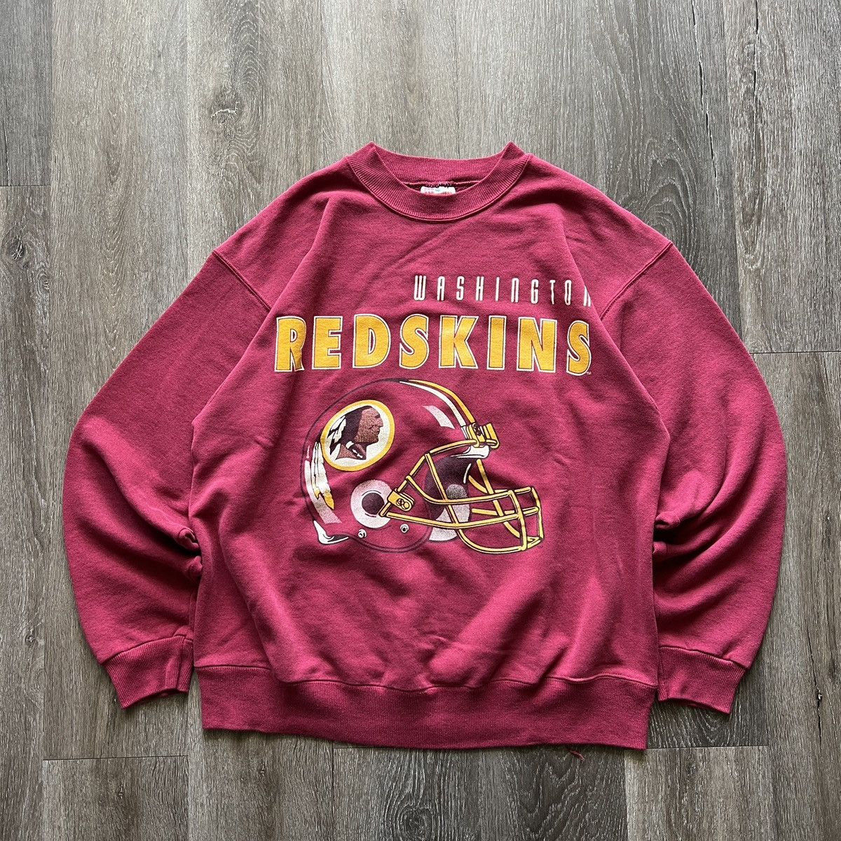 Vintage 90s Washington Redskins Crewneck Sweatshirt Red NFL Mens