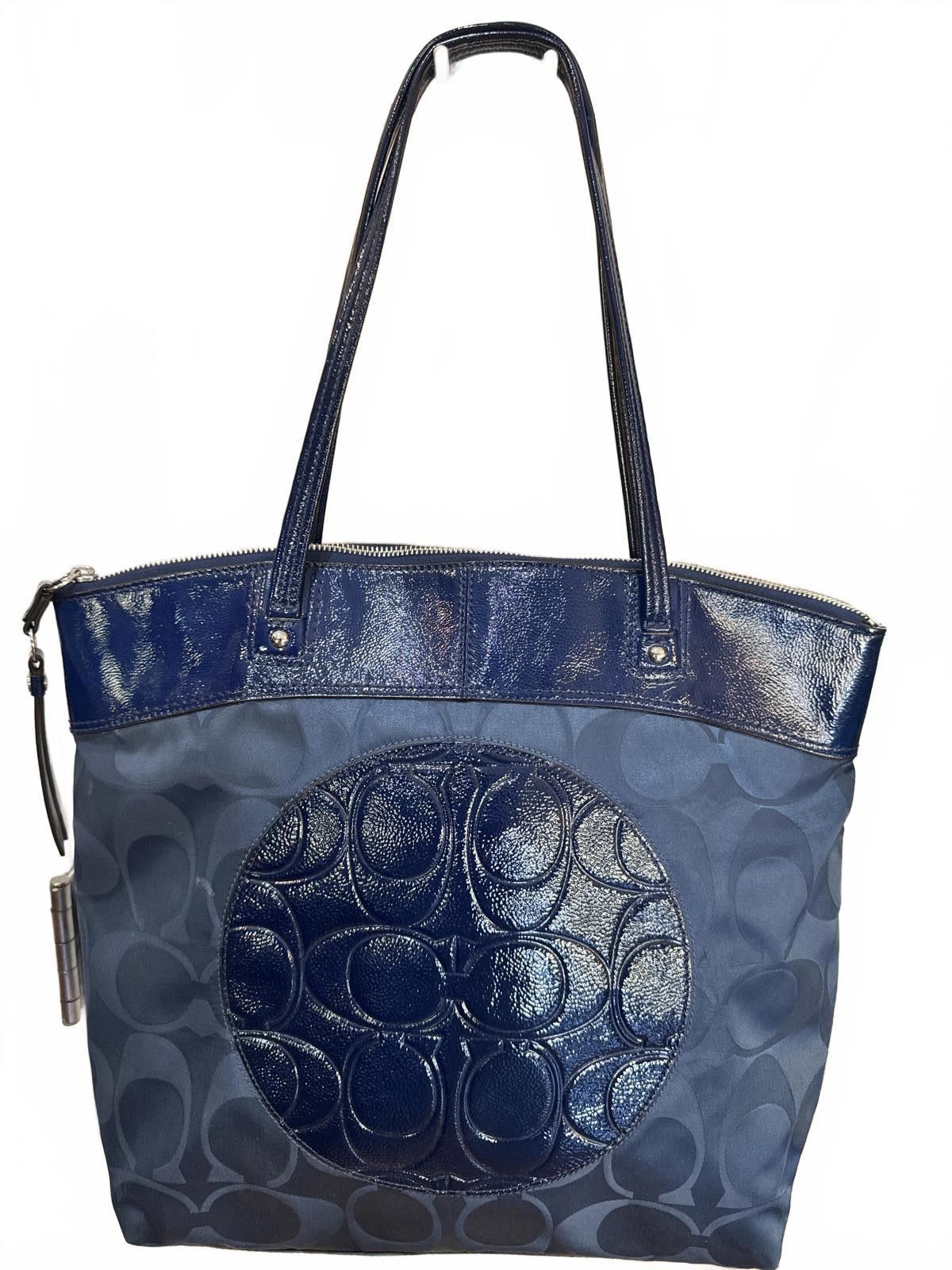 Coach Coach Signature Navy Tote Bag Size ONE SIZE - 1 Thumbnail