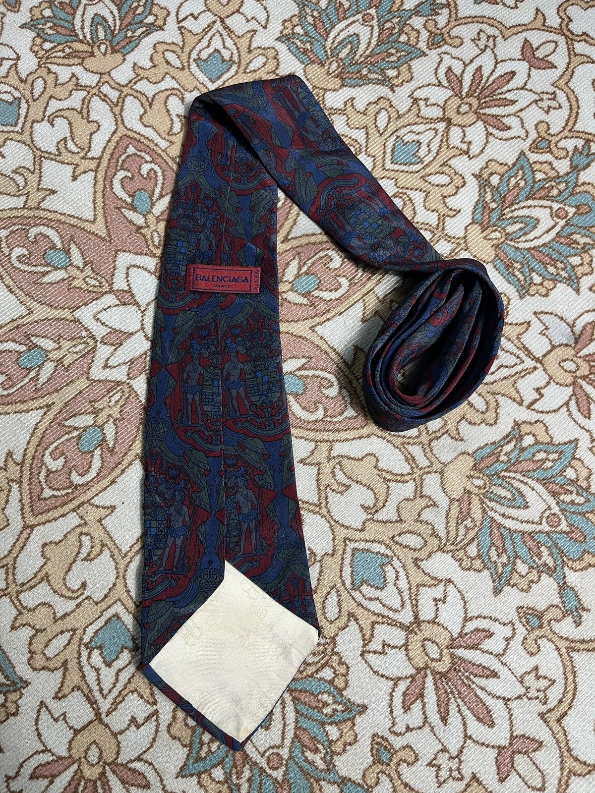Balenciaga Balenciaga Vintage Silk Tie Size ONE SIZE - 2 Thumbnail